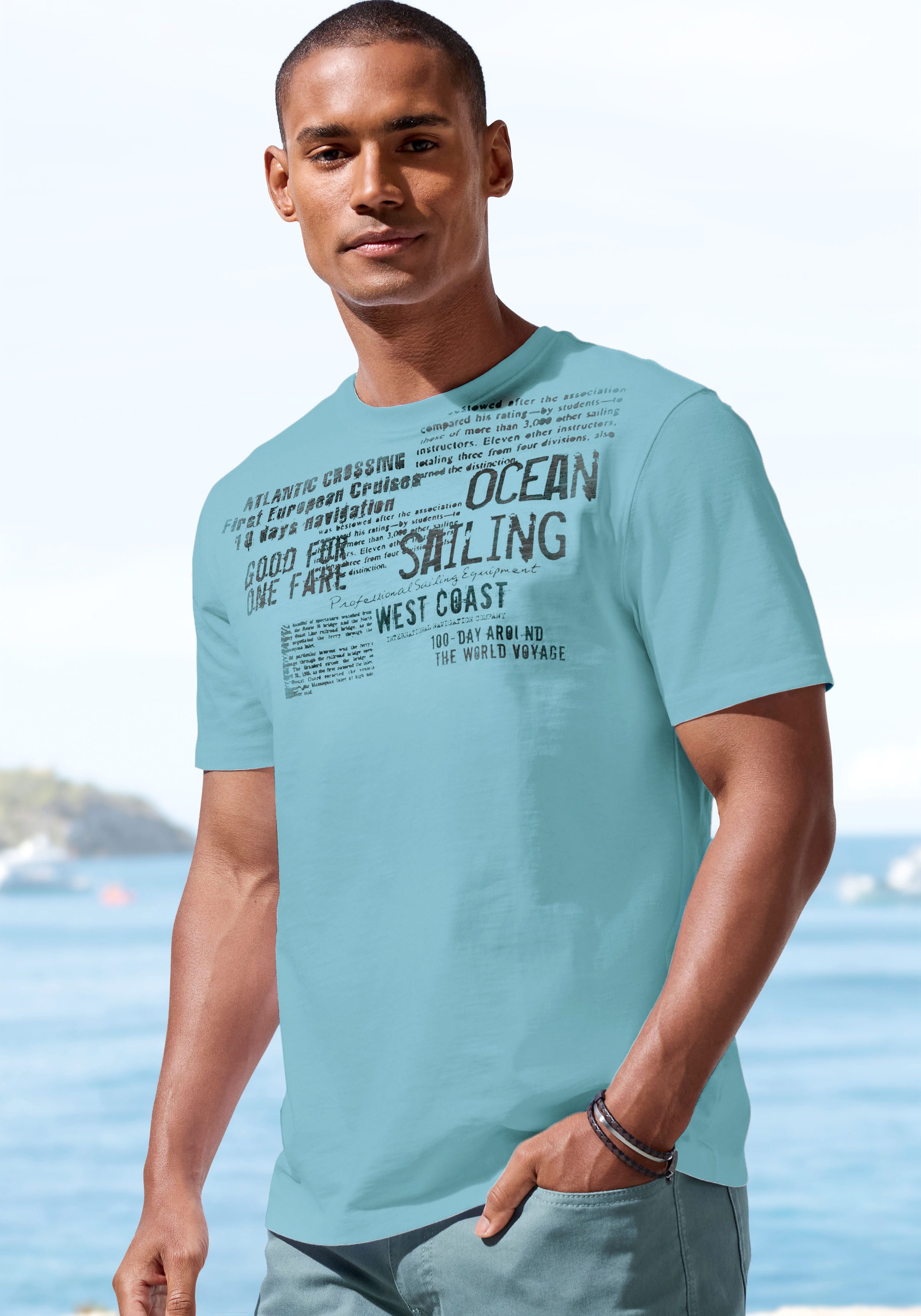 John Devin T-Shirt mit Print Regular-Fit, günstig online kaufen