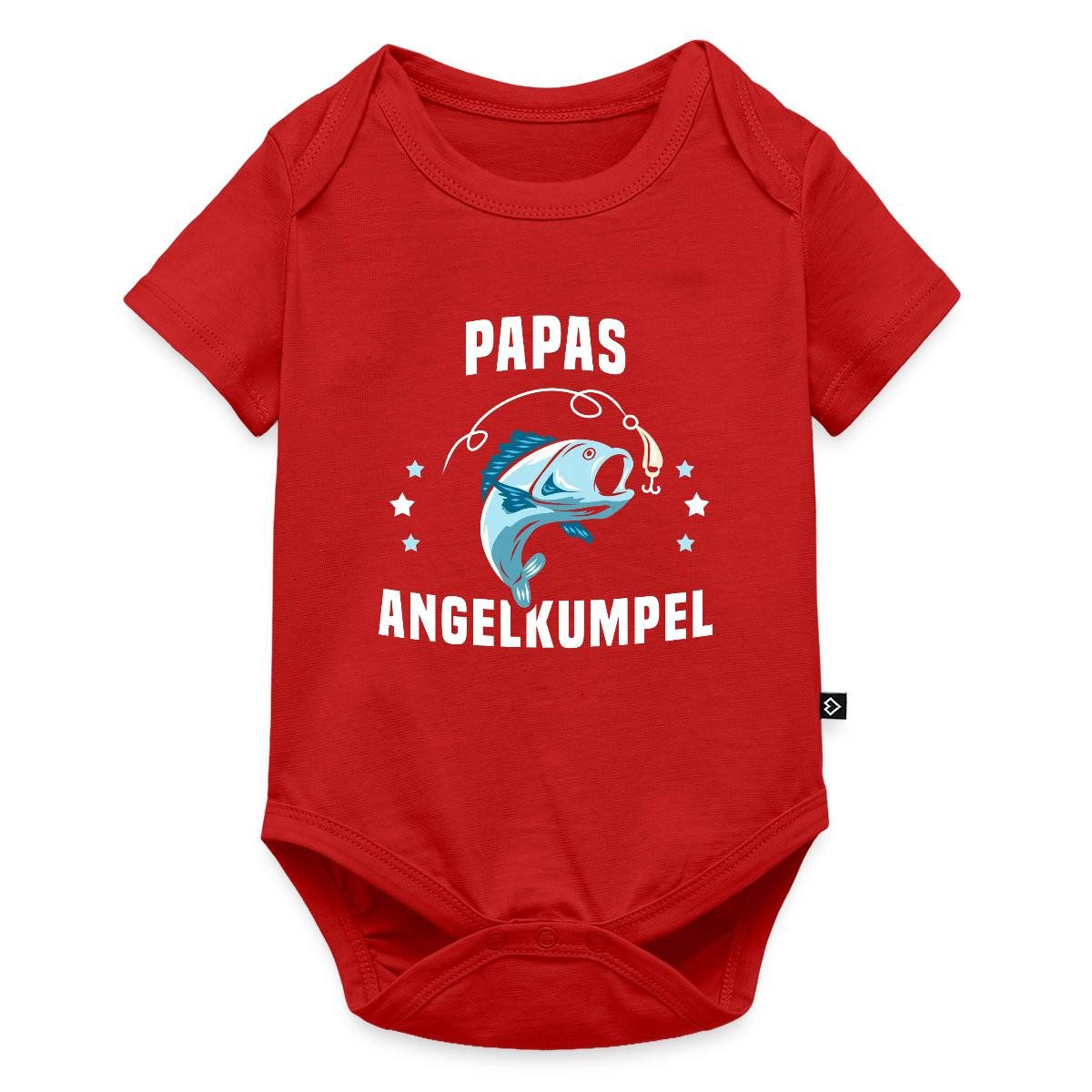Spreadshirt Kurzarmbody Papas Angelkumpel Kurzarm Tages Baby Body (1-tlg)
