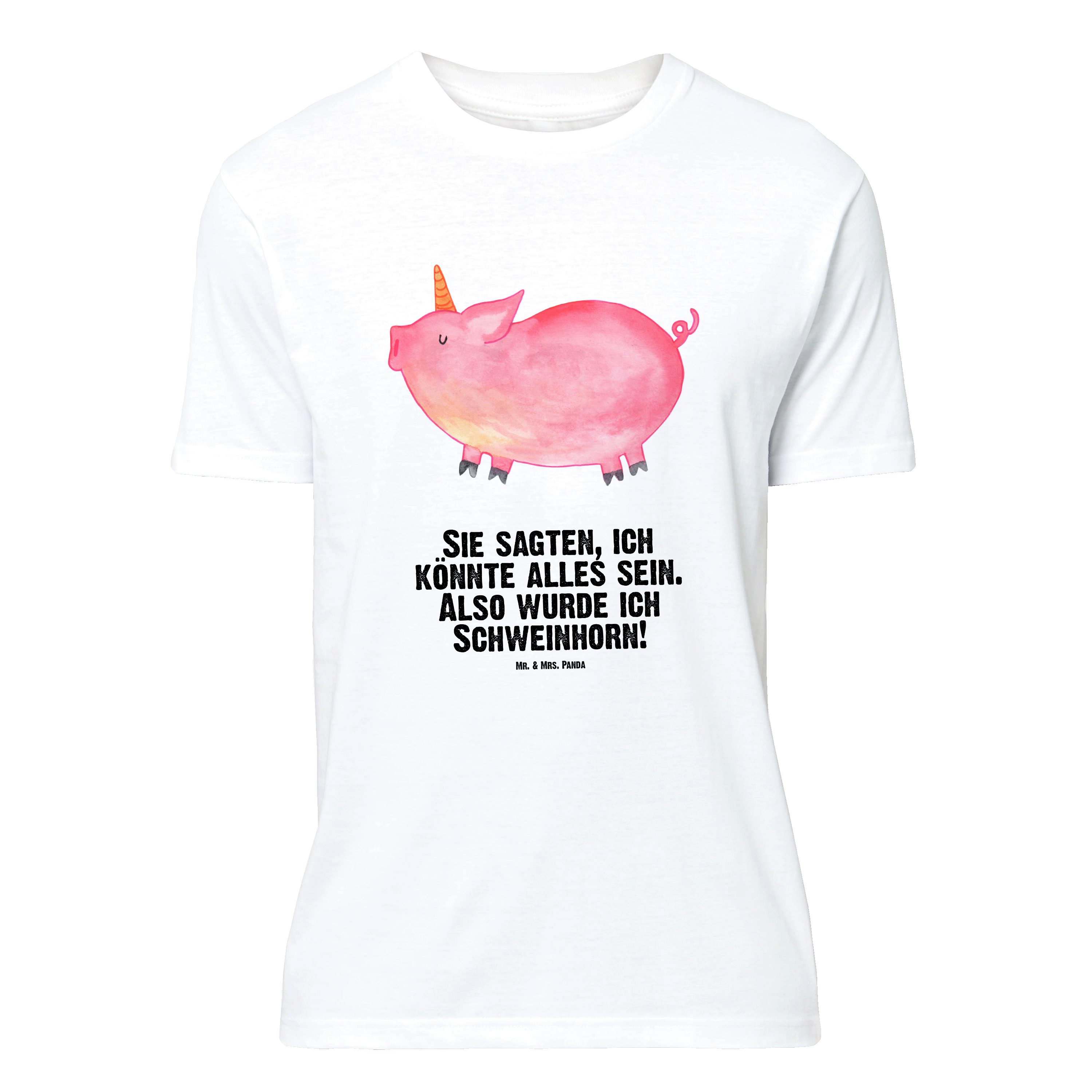 T-Shirt Einhorn Schwein, T-Shirt, Weiß, Unicorn, Bauer, Spruch, Shirt, Spaß