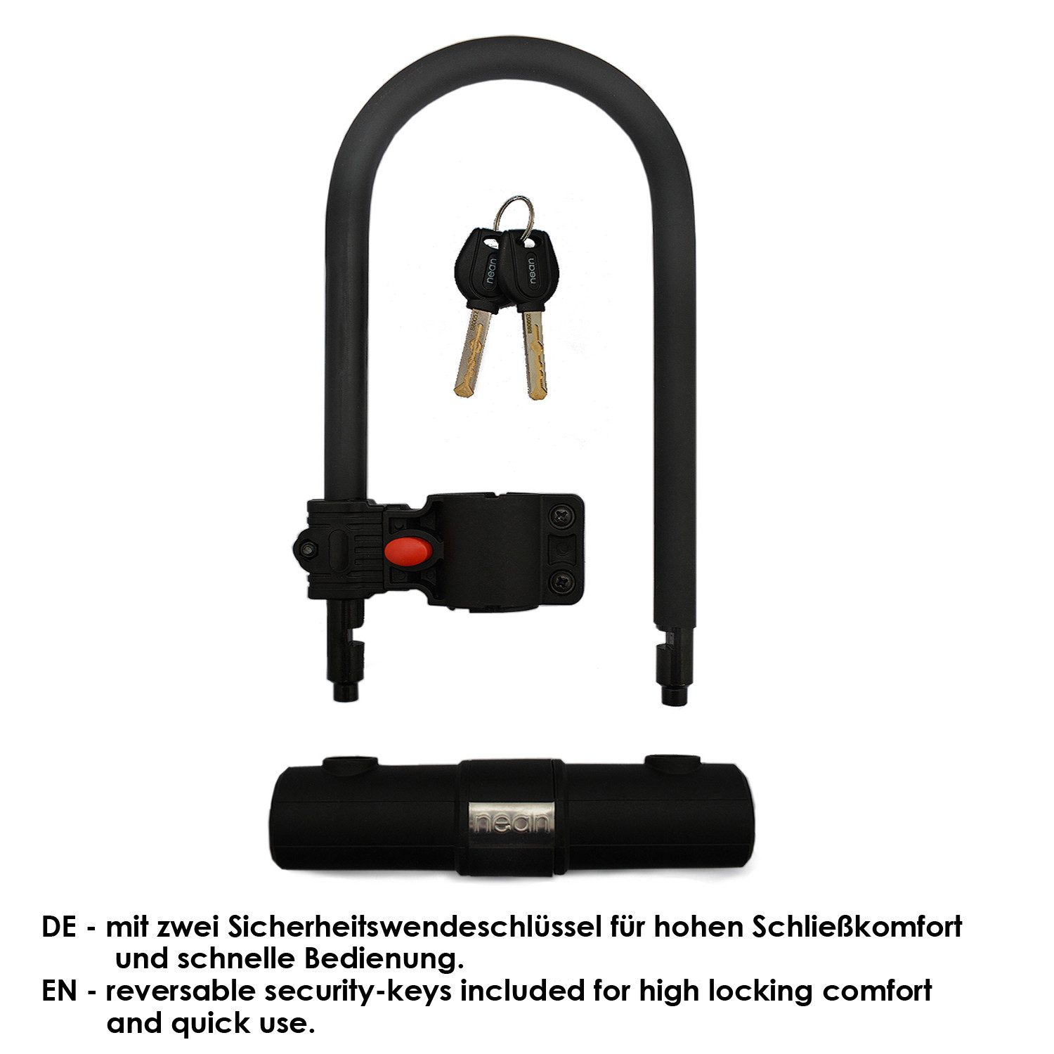 nean Bügelschloss mit Halterung Ø 14mm, 265 x 173,5mm, mit Rahmen-Halterung