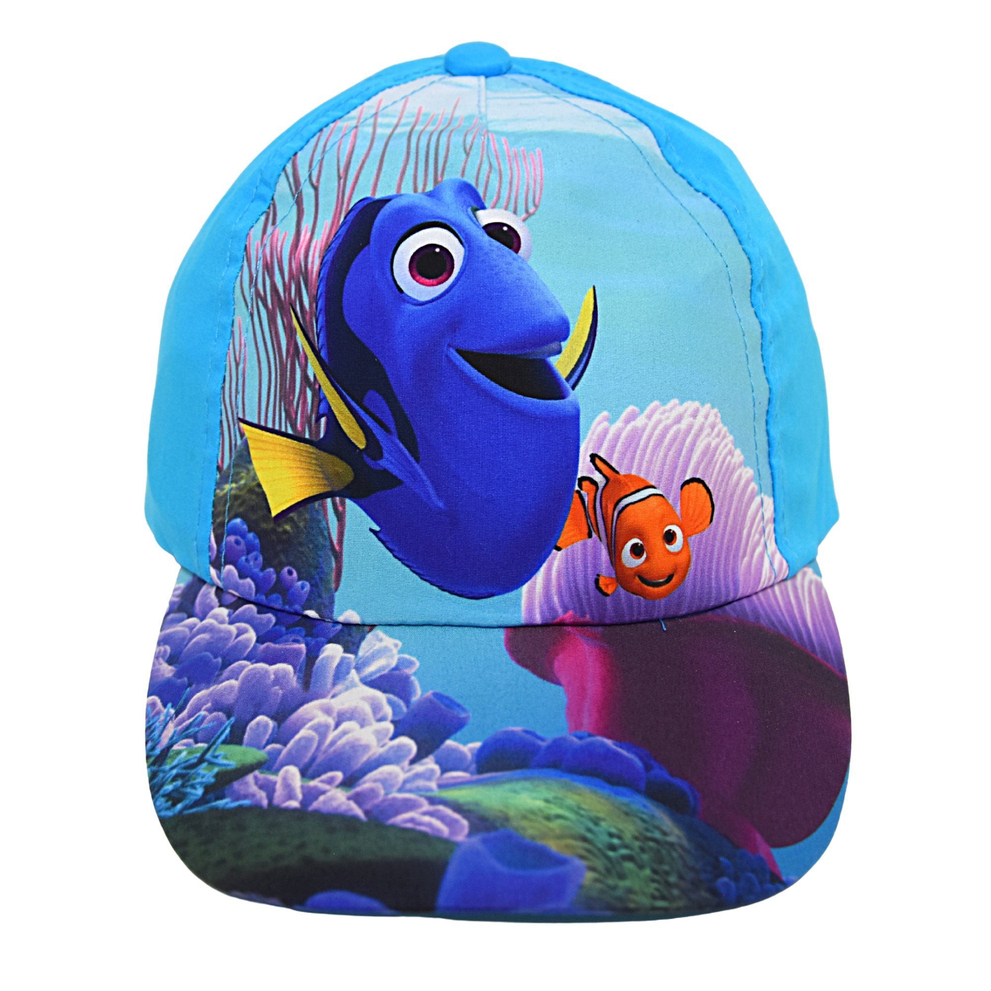 30+ Disney Sommerkappe Schutz UV Baseball mit cm Größe Hellblau Cap Nemo Dory 52-54 &