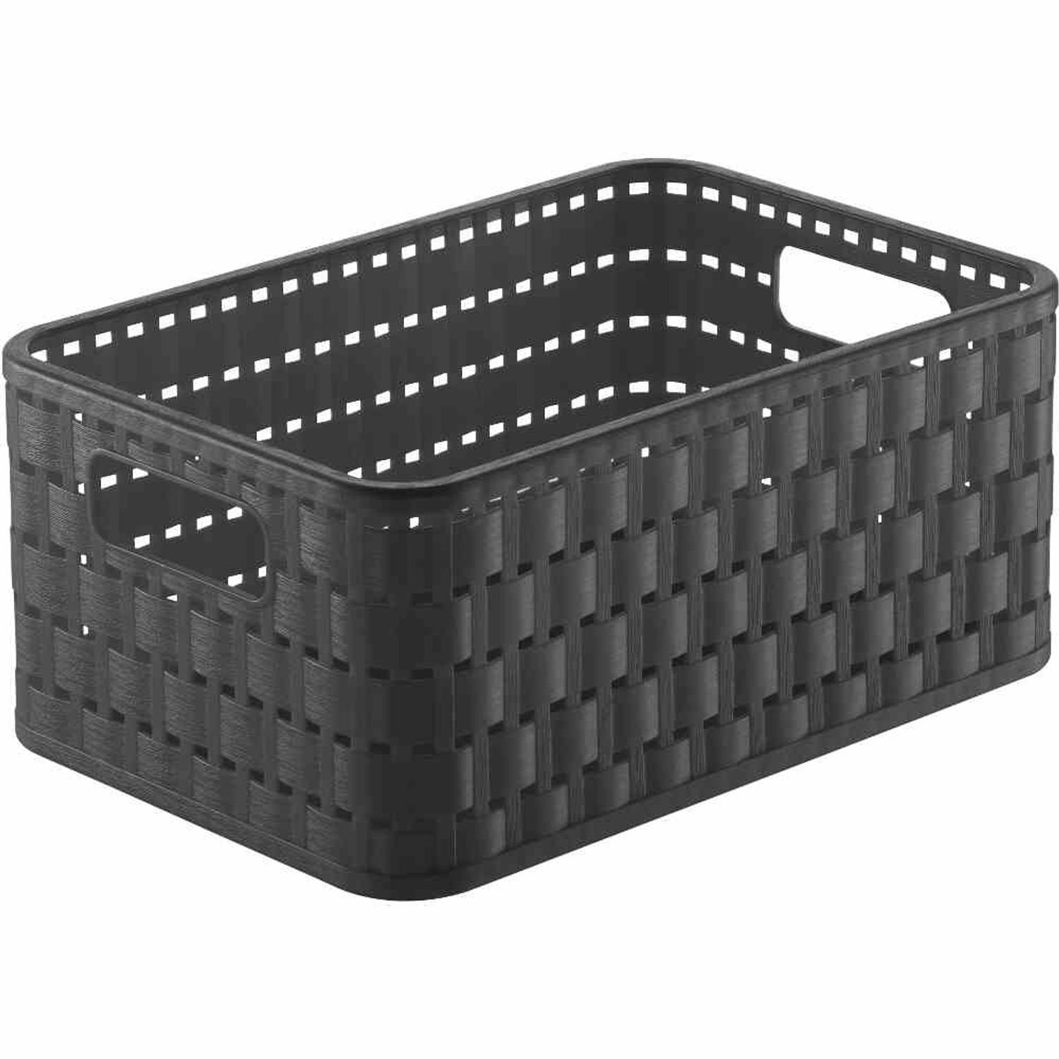 ROTHO Aufbewahrungsbox Aufbewahrungskorb "Country" 4 l anthrazit 23,7 x 15, günstig online kaufen