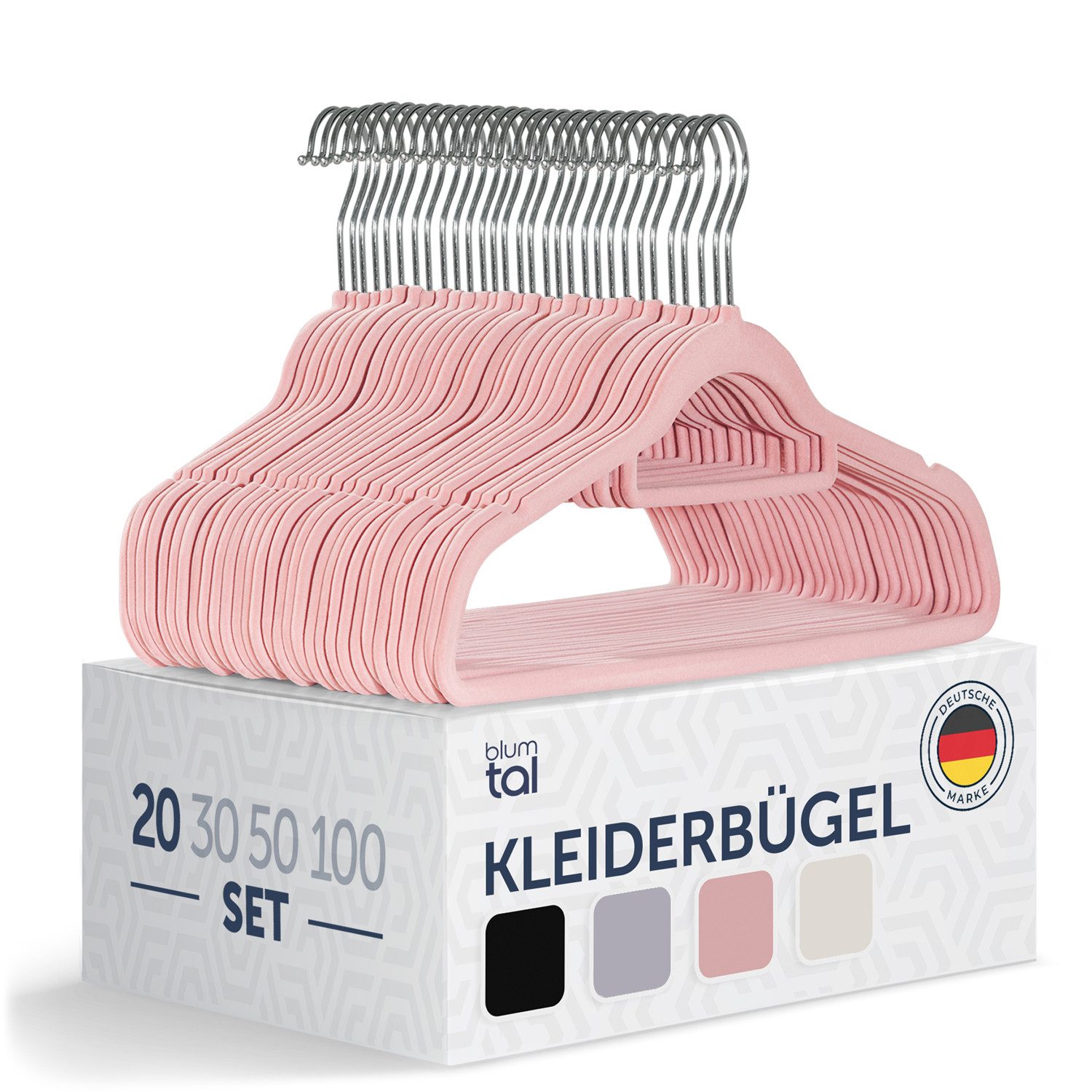 Blumtal Kleiderbügel Rutschfest - Samtoptik - günstig online kaufen