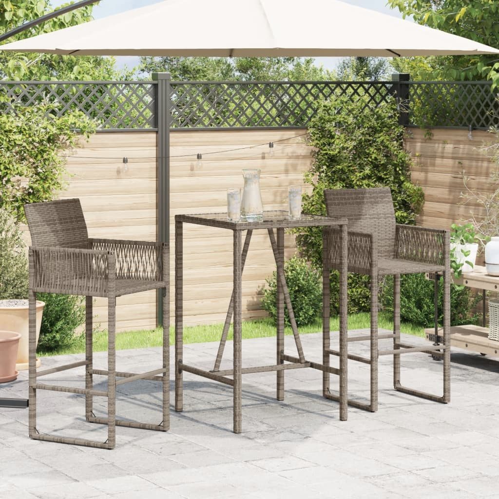 vidaXL Gartentisch Garten-Bartisch Grau 70x70x110 cm günstig online kaufen