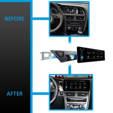 TAFFIO Für Audi A4 A5 Concert/Symphony 12" Touchscreen Android GPS CarPlay Einbau-Navigationsgerät