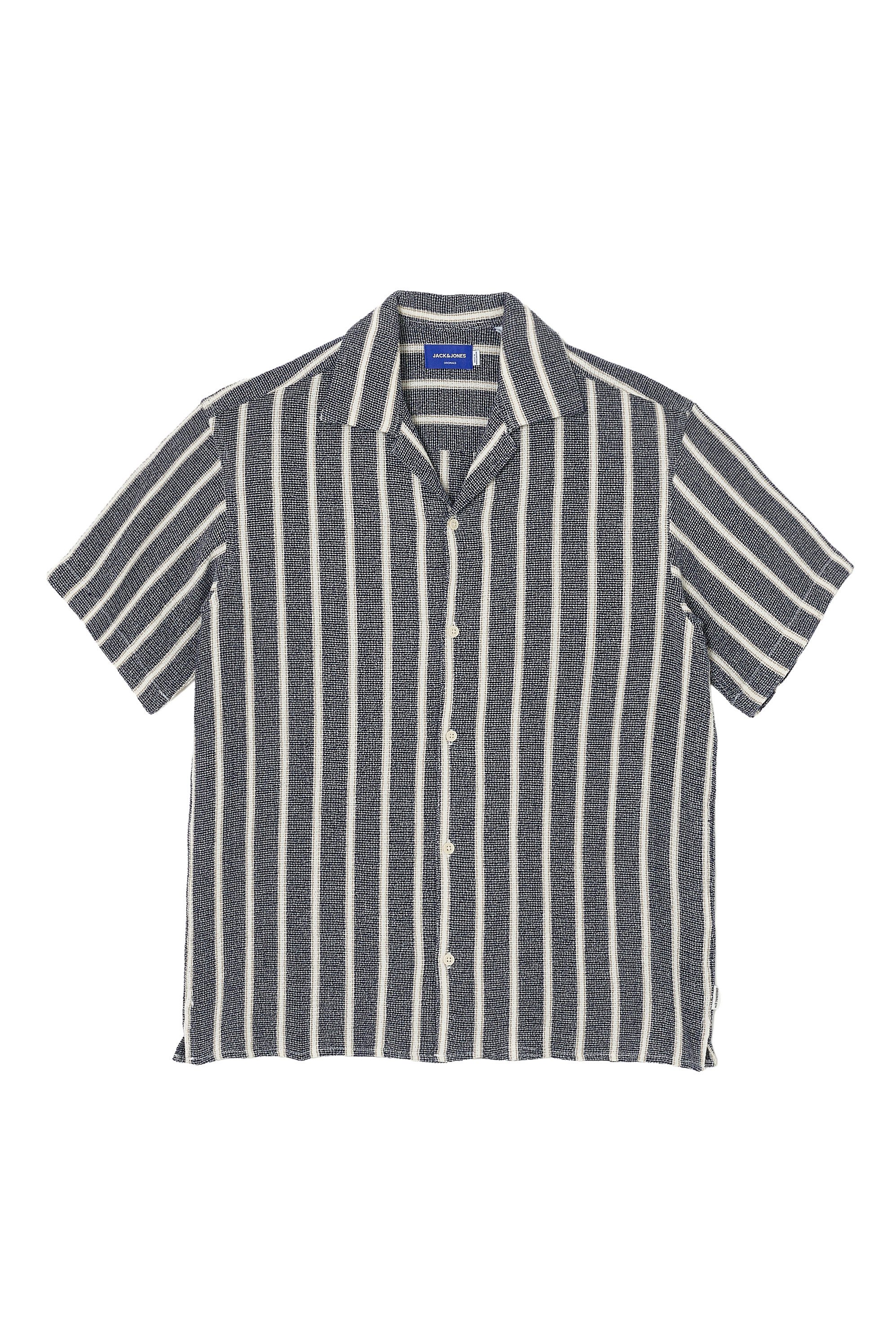 Jack & Jones Herren Kurzarm Hemd JORCOBA STRIPE RESORT SHIRT SS - Relaxed F günstig online kaufen