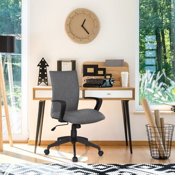 hjh OFFICE Drehstuhl Home Office Bürostuhl SOFT Stoff mit Armlehnen (1 St), Schreibtischstuhl ergonomisch