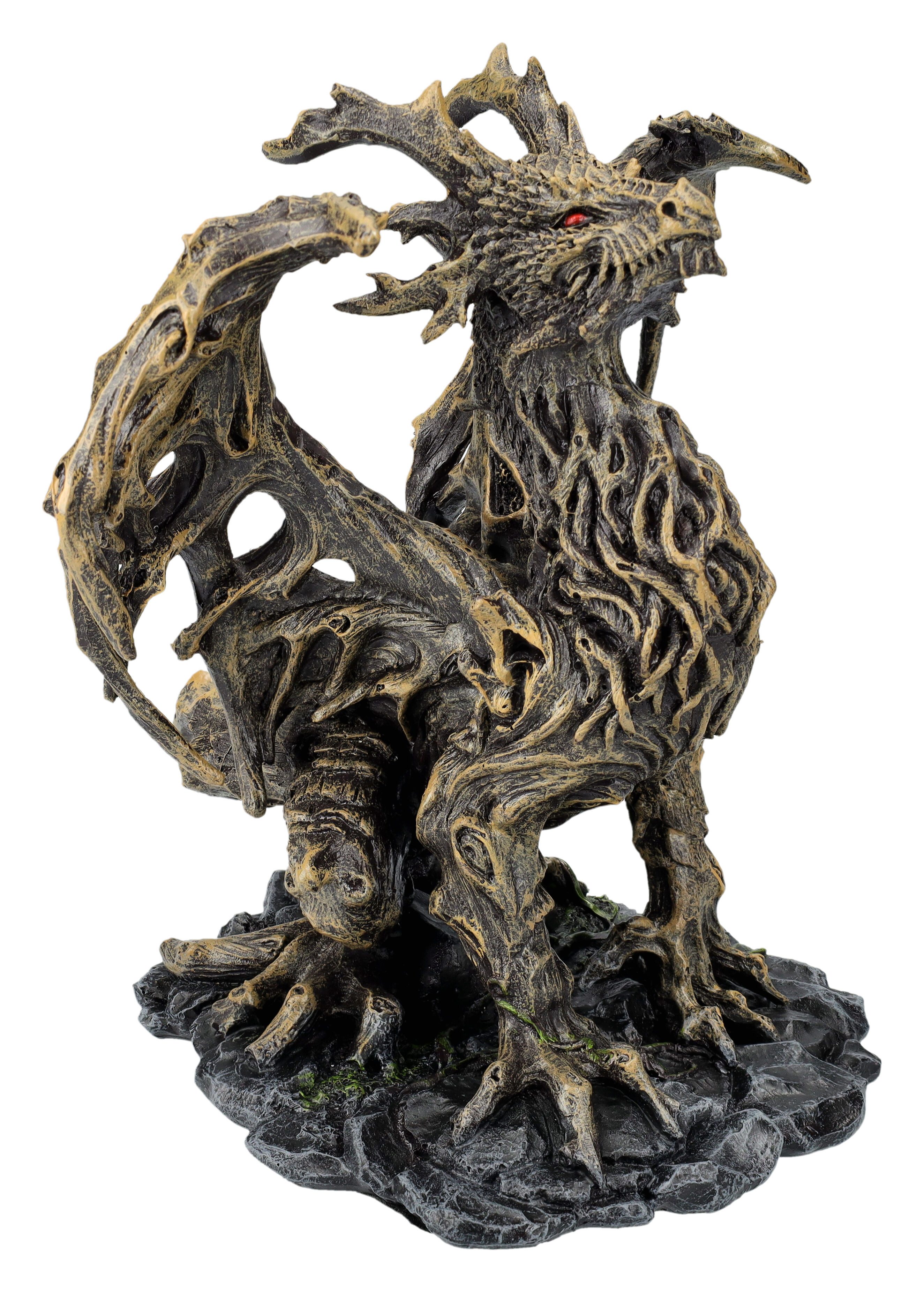 Dekofigur Drachenfigur Walddrache - Forest Dragon - Fantasy Dekoration Drache