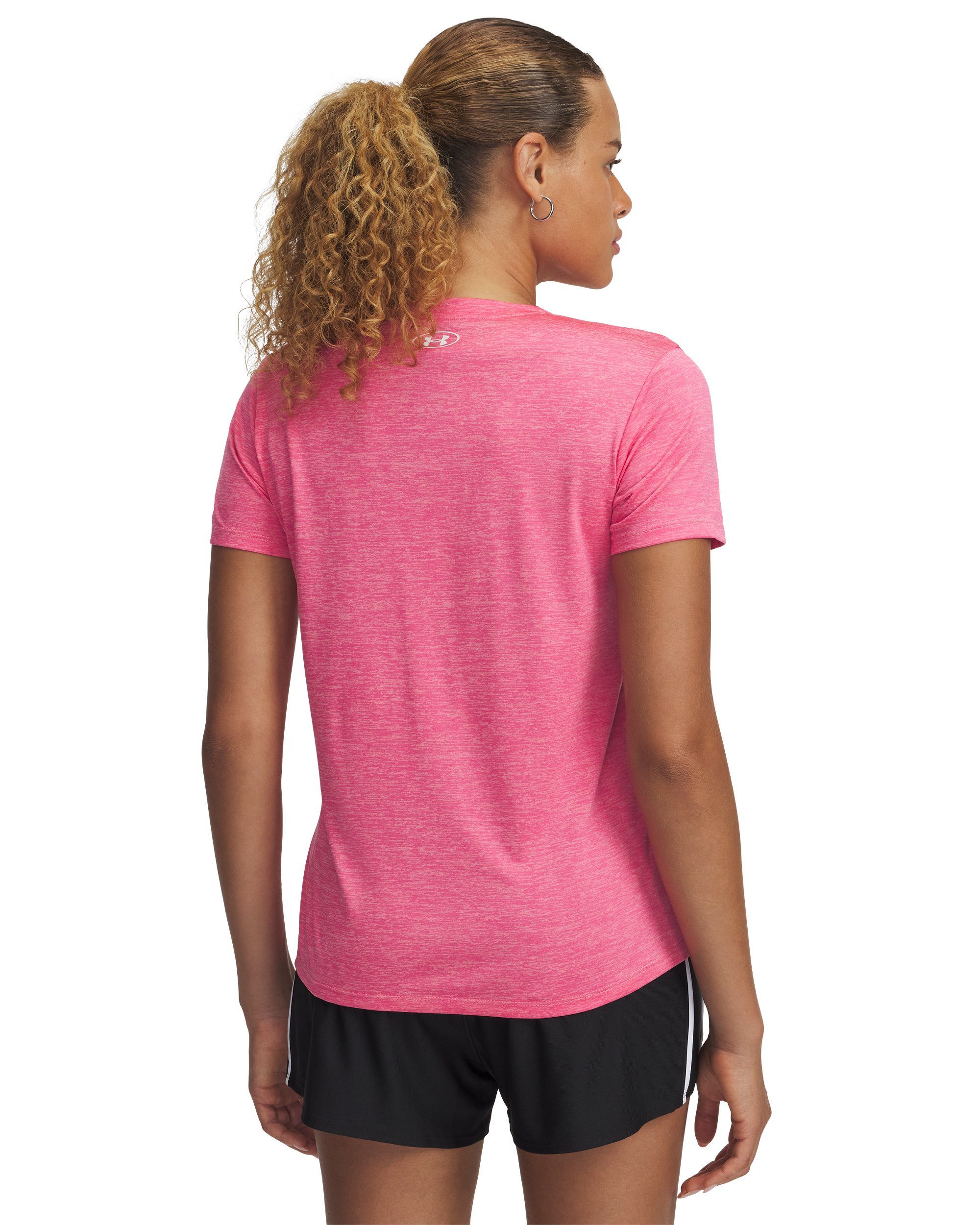 Under Armour® Trainingsshirt TECH SSV- TWIST mit V-Ausschnitt, Kurzarm-Design, schnell trocknend, atmungsaktiv