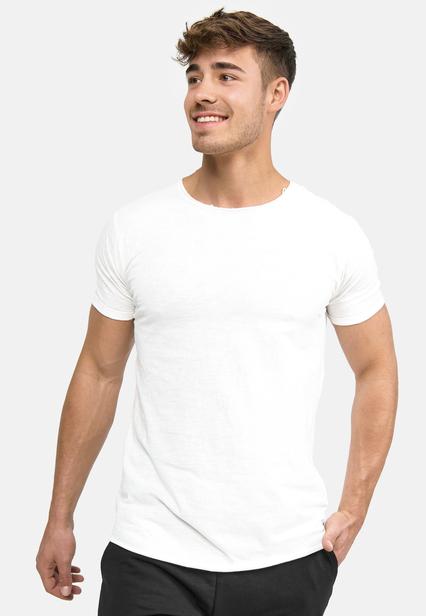 Indicode Kurzarmshirt Willbur Tee White