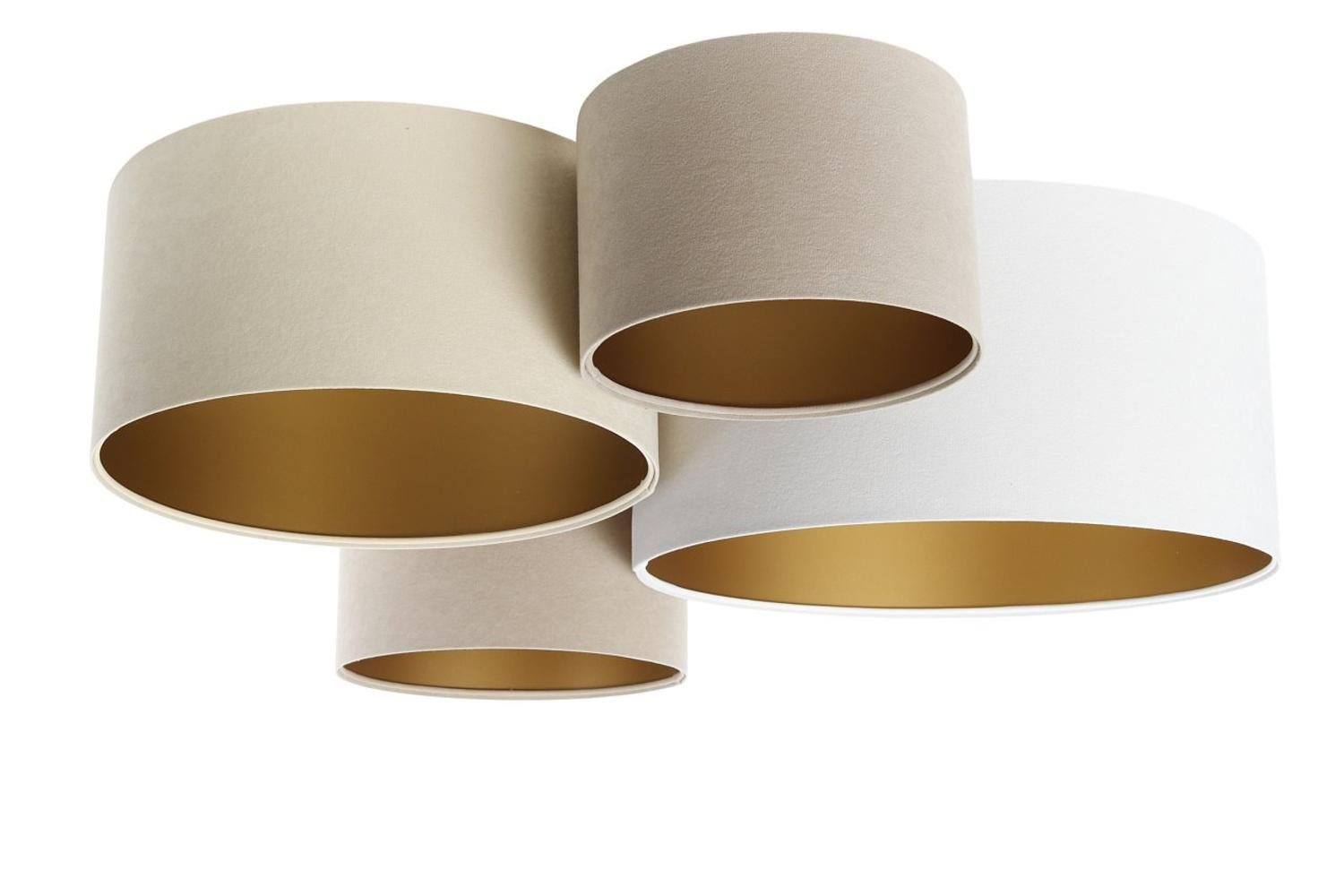 ONZENO Deckenleuchte 4Flame Elegant Natural 1 92x30x92 cm, einzigartiges Design und hochwertige Lampe