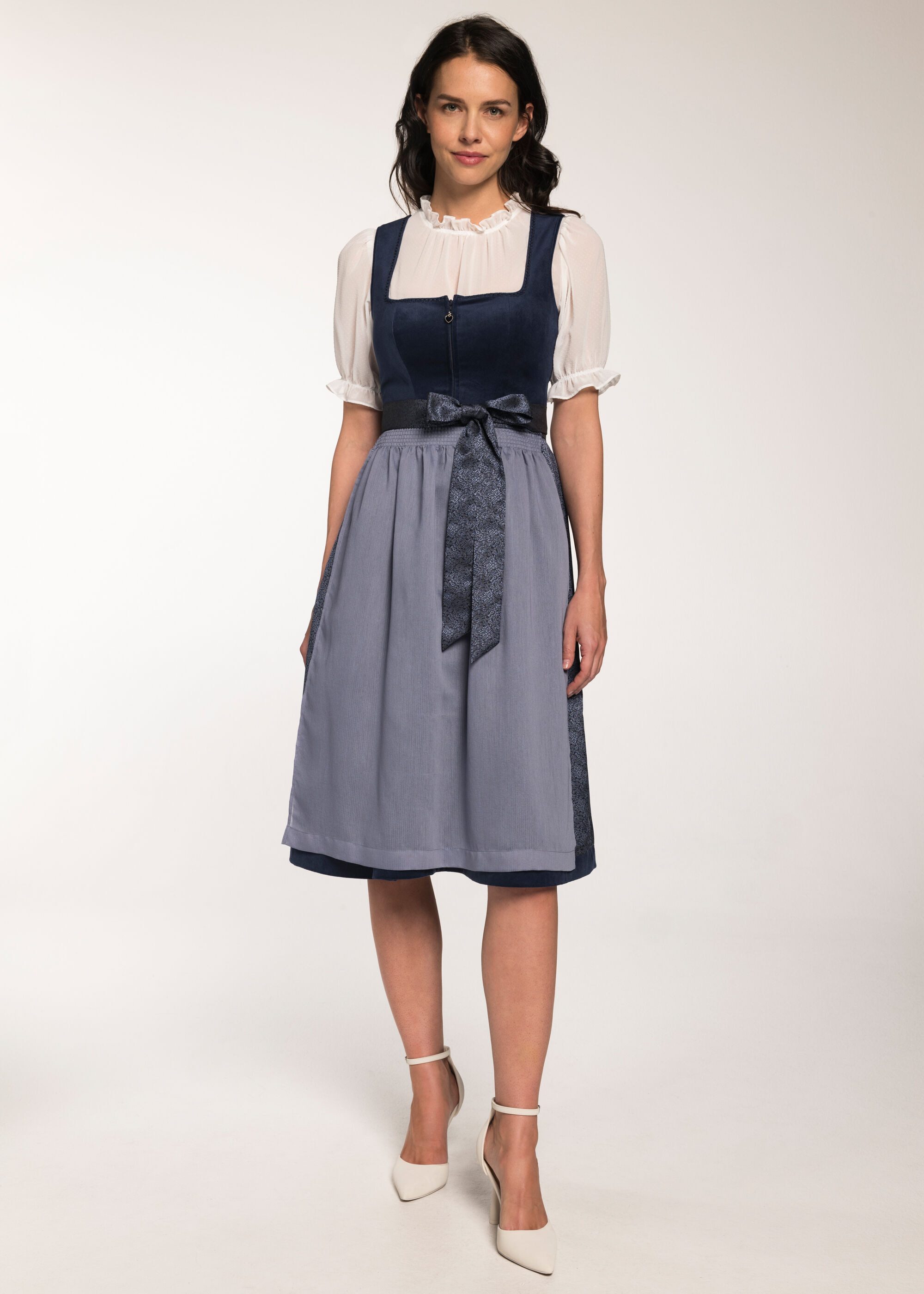 Spieth & Wensky Dirndl Glada (1-tlg) Samtoberteil günstig online kaufen