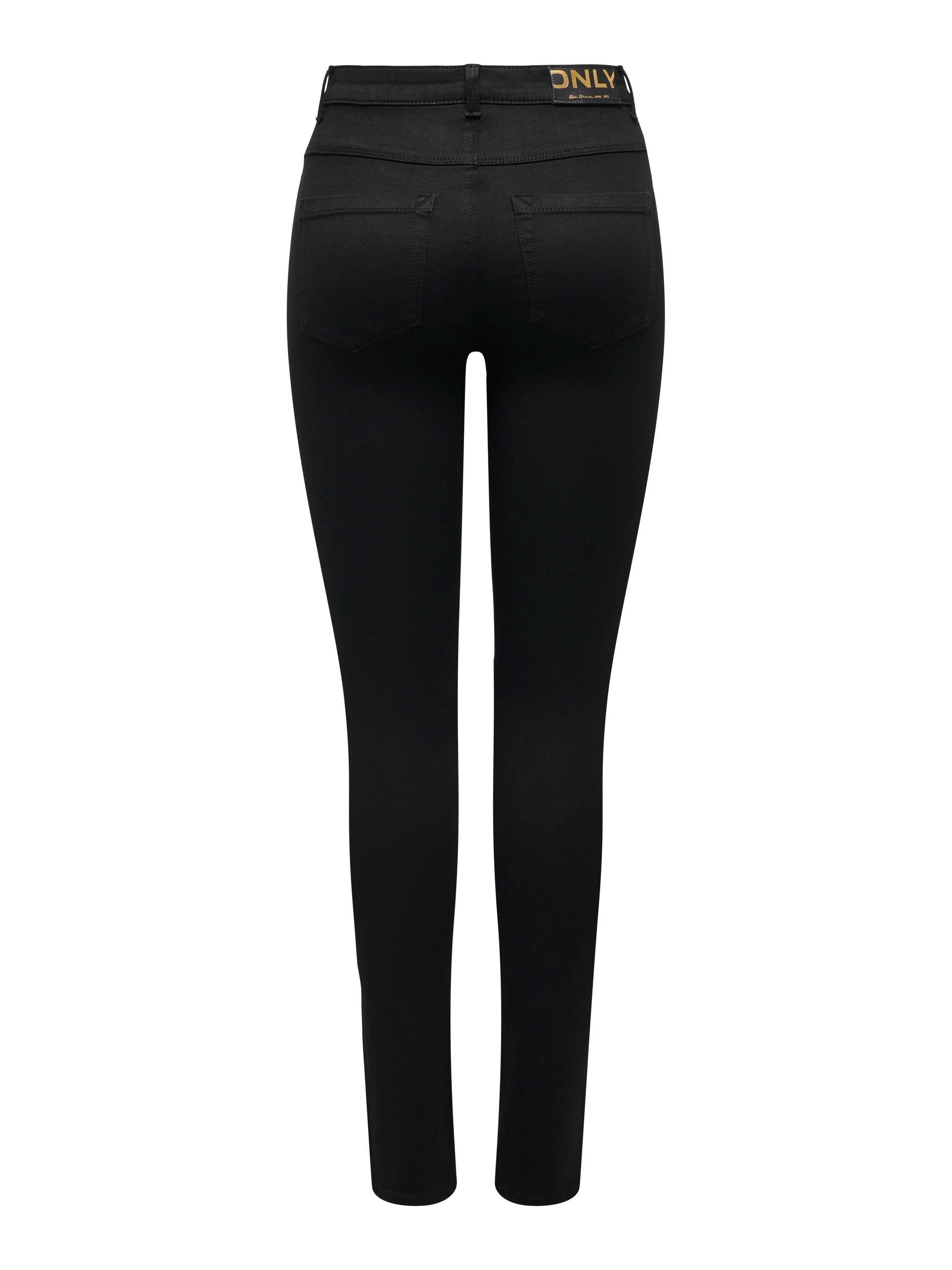High-waist-Jeans ZIP Black ONLROYAL ONLY DNM POC HW PIM SK Washed