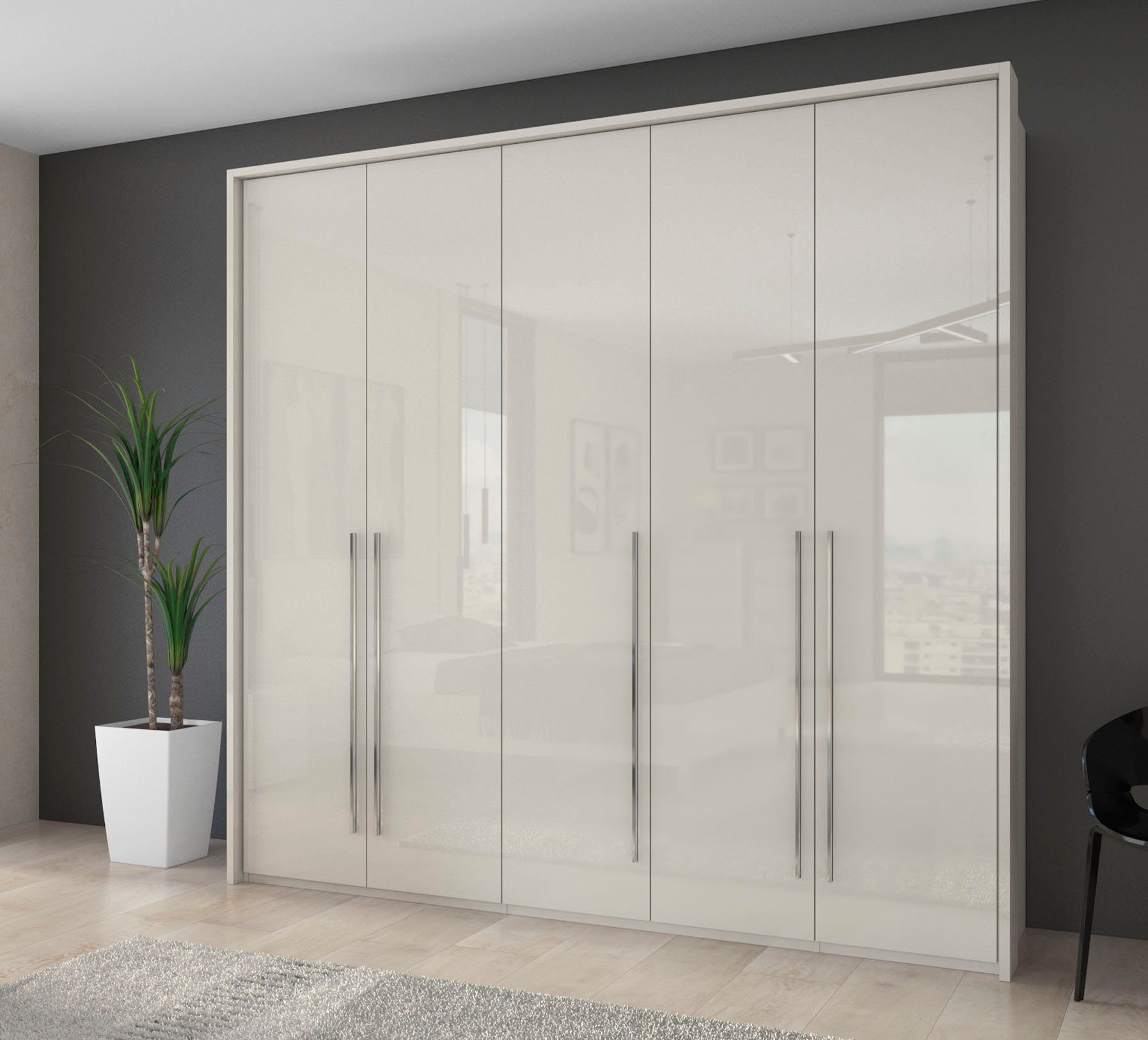 Places of Style Kleiderschrank "Piano, inklusive Rahmen und Beleuchtung, so günstig online kaufen