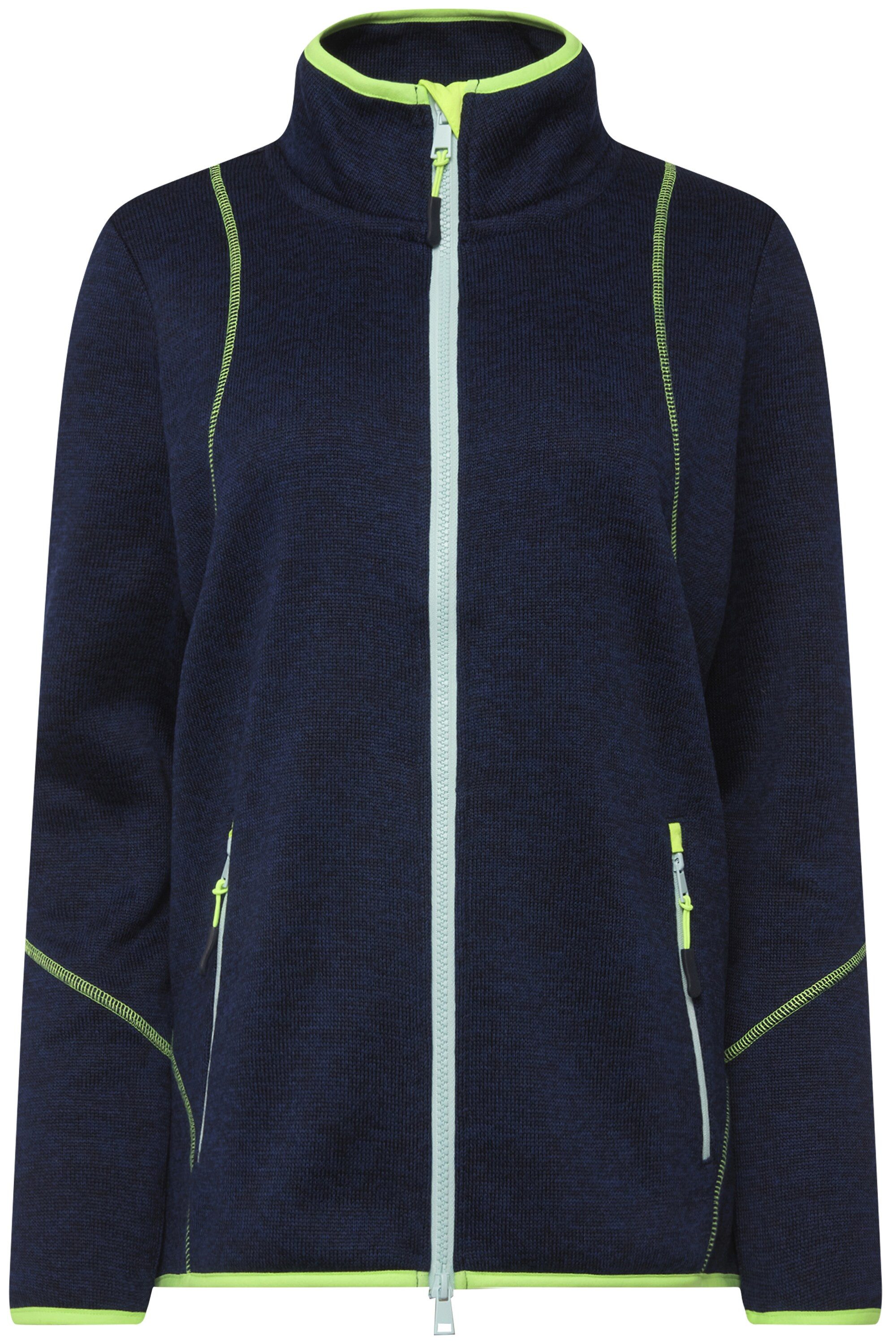 Laurasøn Sweatjacke Fleecejacke Kapuze Schmucknähte günstig online kaufen