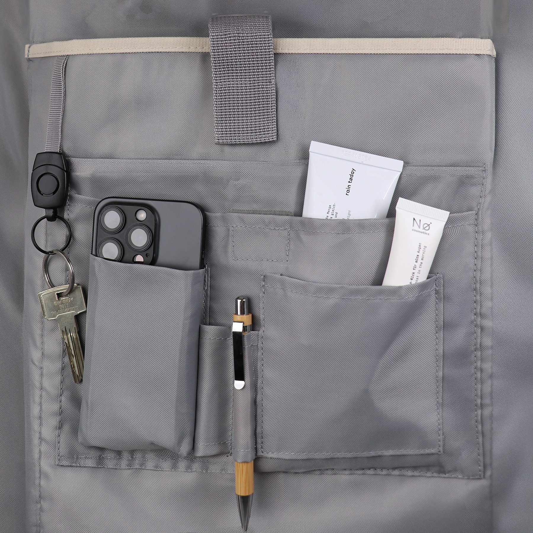 SONS OF ALOHA Rucksack XL RollTop Rucksack KANE erweiterbar Laptop-Fach groß, Tagesrucksack Laptopfach aus recyceltem Plastik, Daypack viele Fächer