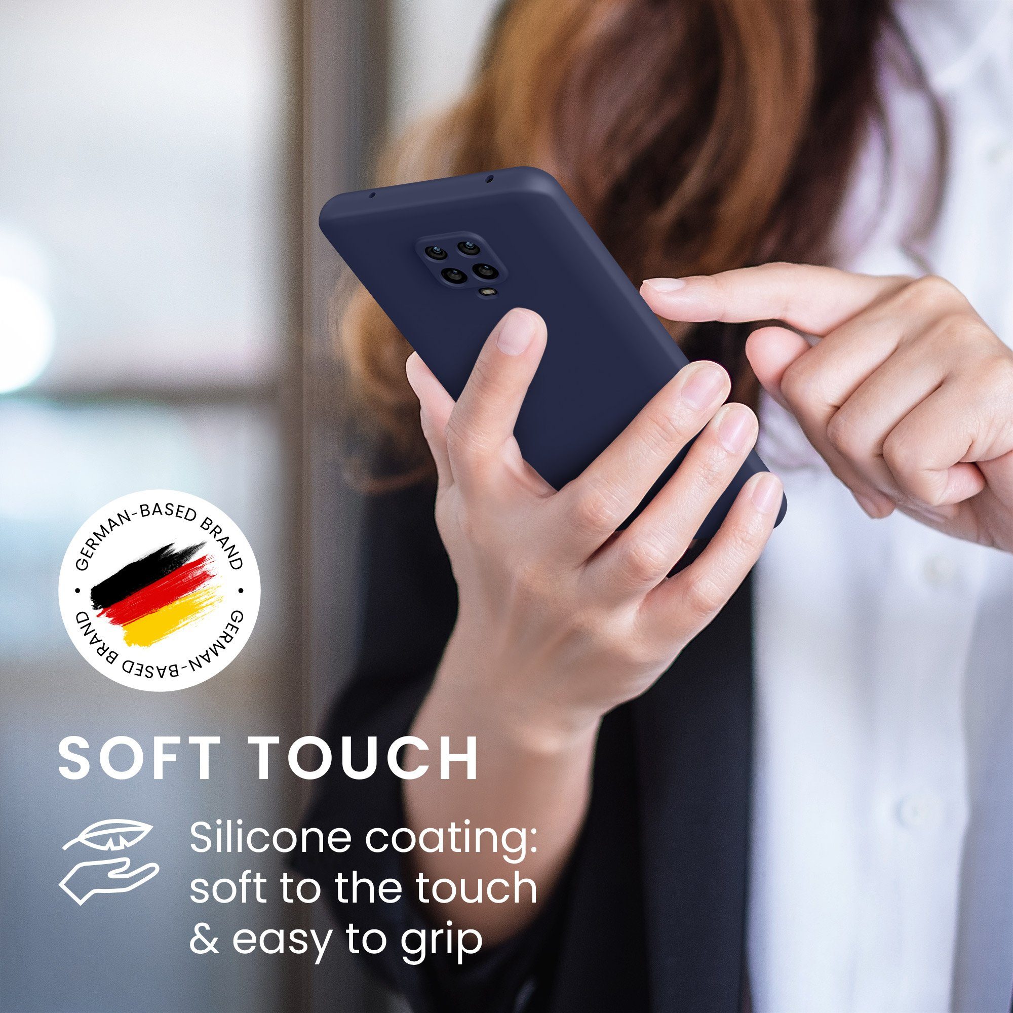 kwmobile Handyhülle Slim Case für Xiaomi Redmi Note 9S / 9 Pro / 9 Pro Max, Hülle Silikon Handy - Handyhülle gummiert – Bild 4 von 5