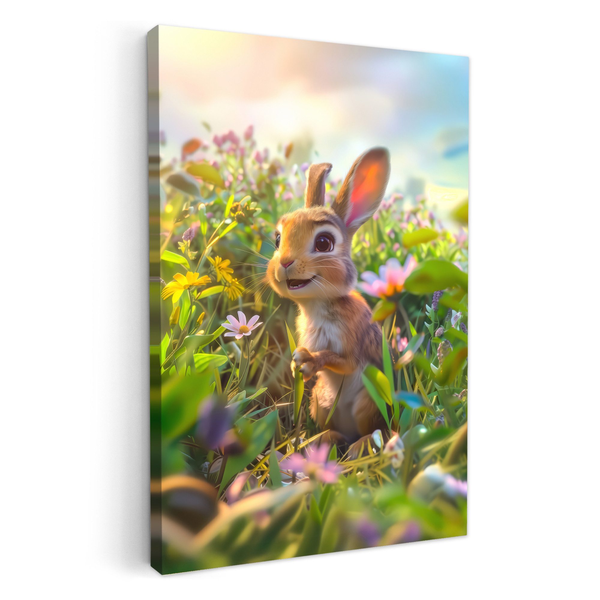OneMillionCanvasses® Leinwandbild Kaninchen - Tiere - günstig online kaufen