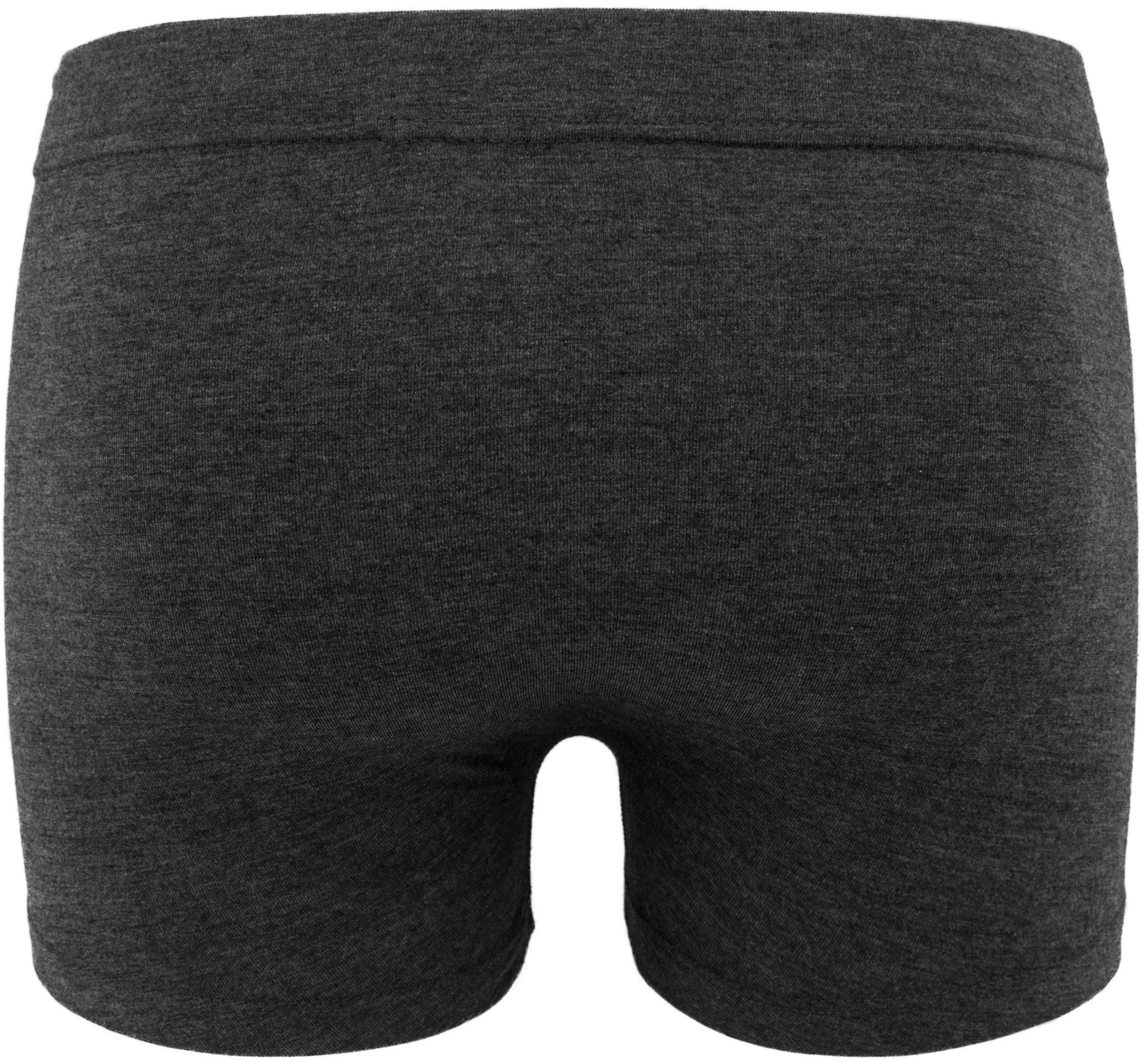 BRUBAKER Boxershorts 6er Pack Retro Unterhosen aus Baumwolle - Herren Unterwäsche (Set, 6-St., Schwarz, Anthrazit und Grau) Klassische Boxer für Männer – Bild 5 von 5