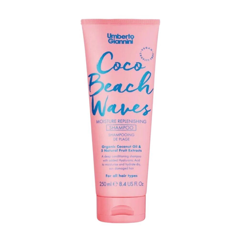 Umberto Giannini Haarpflege-Set, Coco Beach Waves, Haarshampoo, feuchtigkeitsspendend