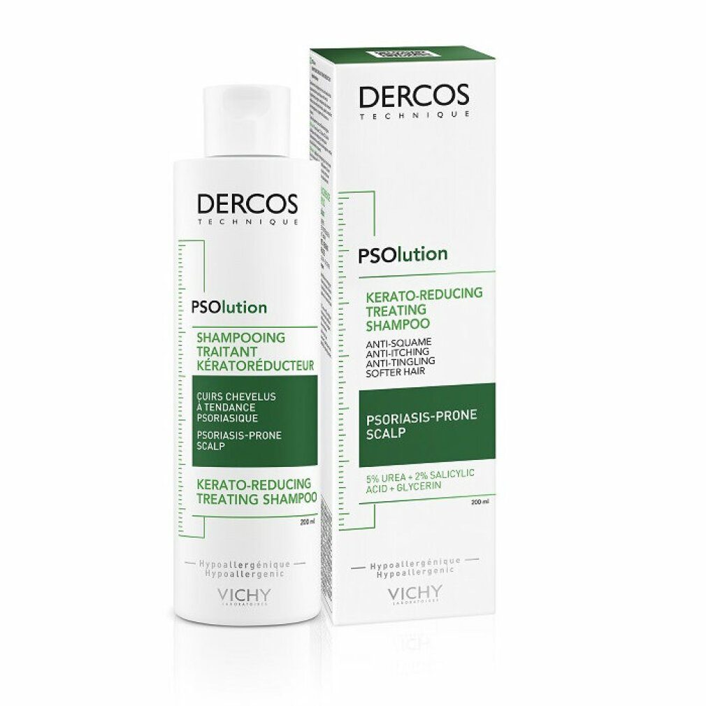 Dercos Vichy 200ml Keratoreducing Shampoo Behandlung Vichy Psolution Haarshampoo