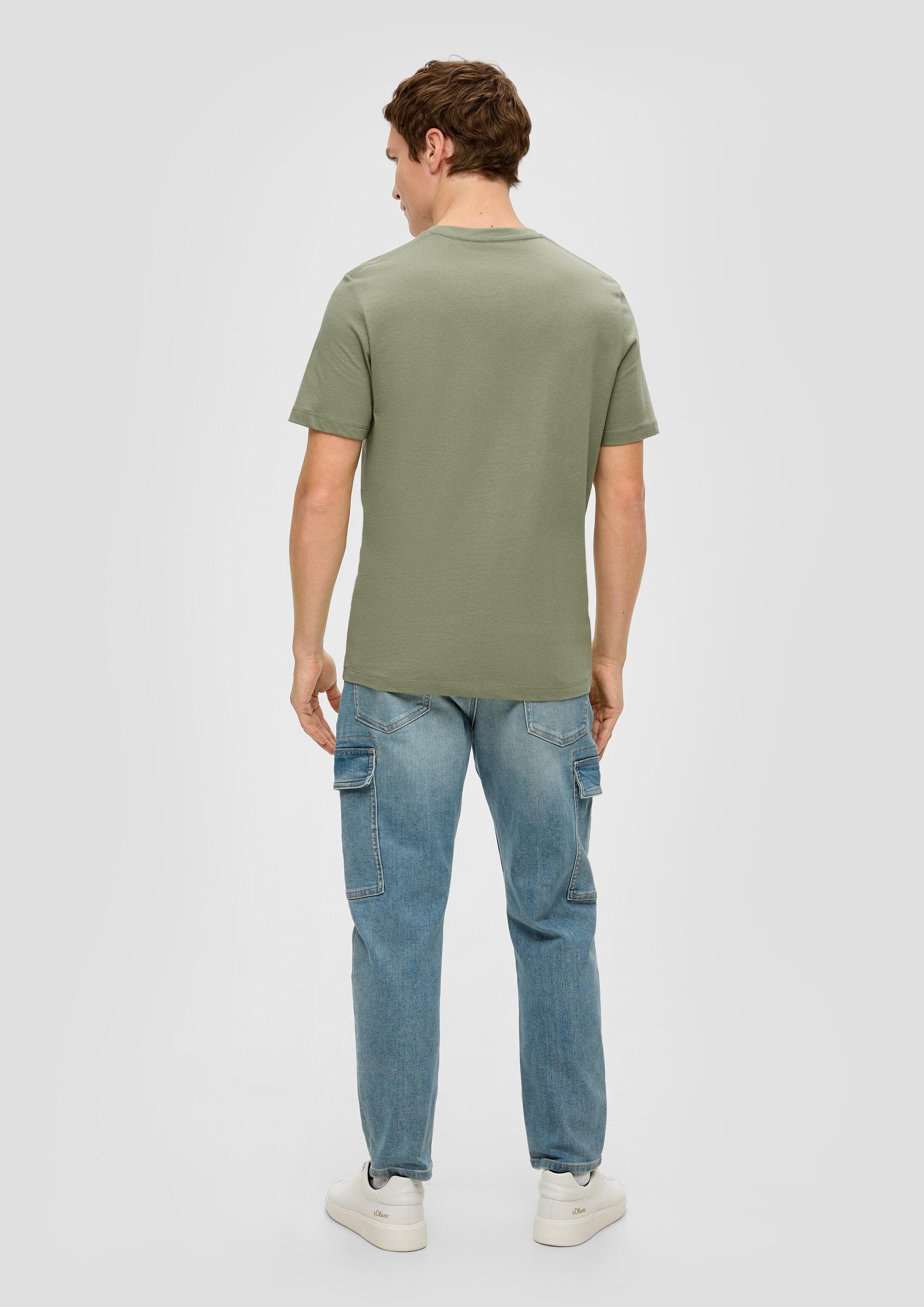 s.Oliver Kurzarmshirt T-Shirt T-Shirt mit Frontprint