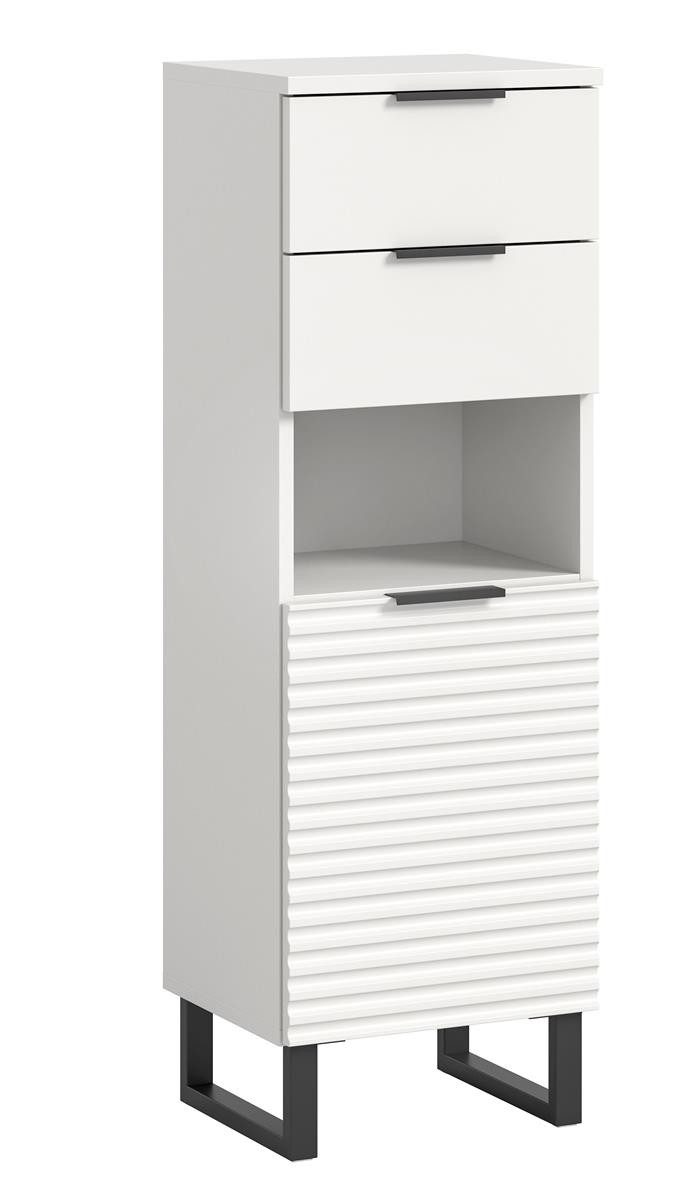 möbelvita Badkommode Chorus Standschrank B/H/T 35x110x34 in weiß
