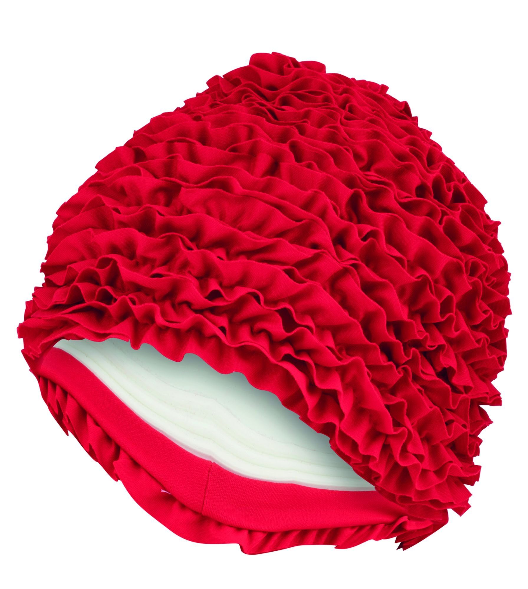Badekappe Fashy - Badehaube Badekappe Rüschenbadehaube Rüschen Damen Rot 3448-40
