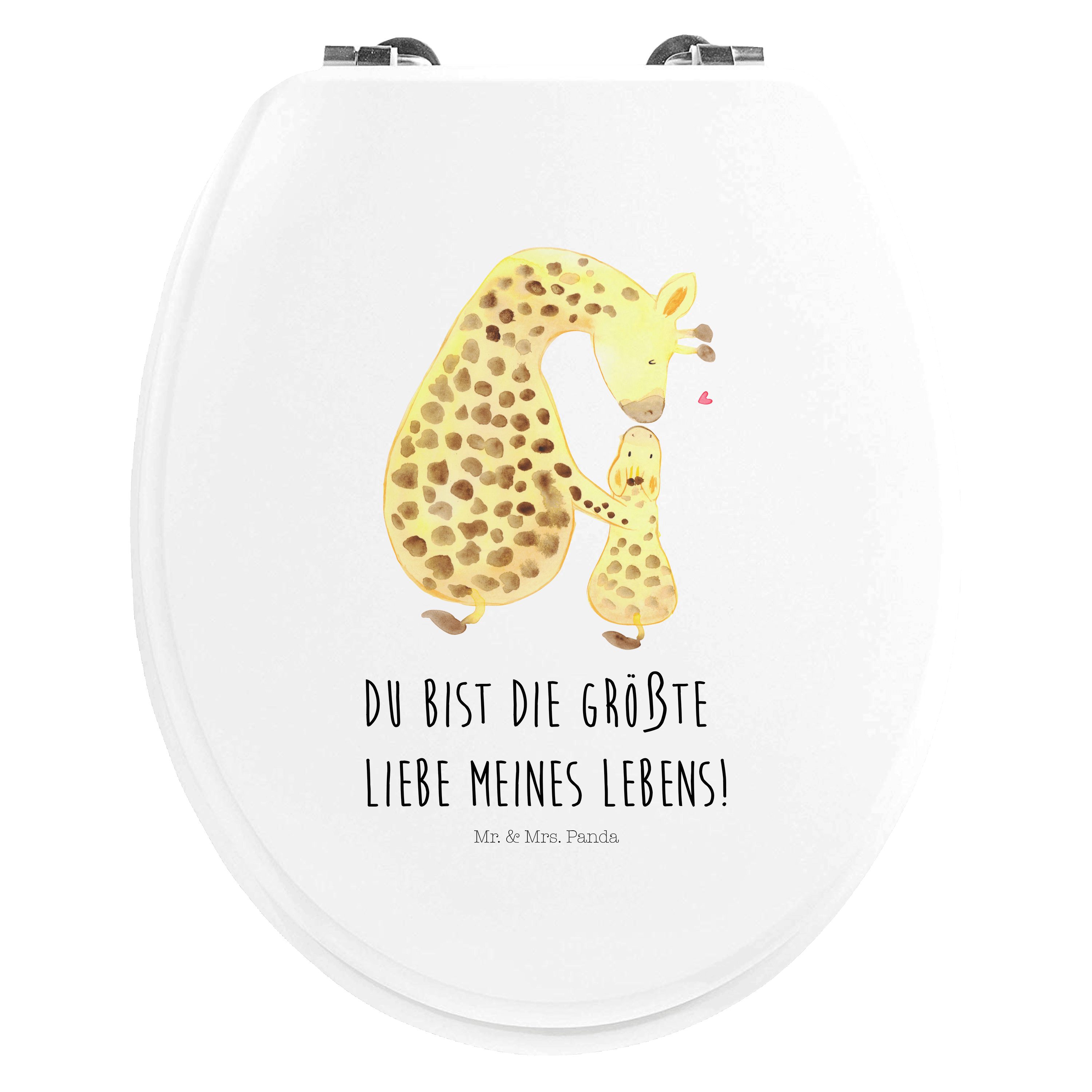 WC-Sitz Giraffe Kind - Weiß - Geschenk, Toilettendeckel, Klobrille, Klodeckel