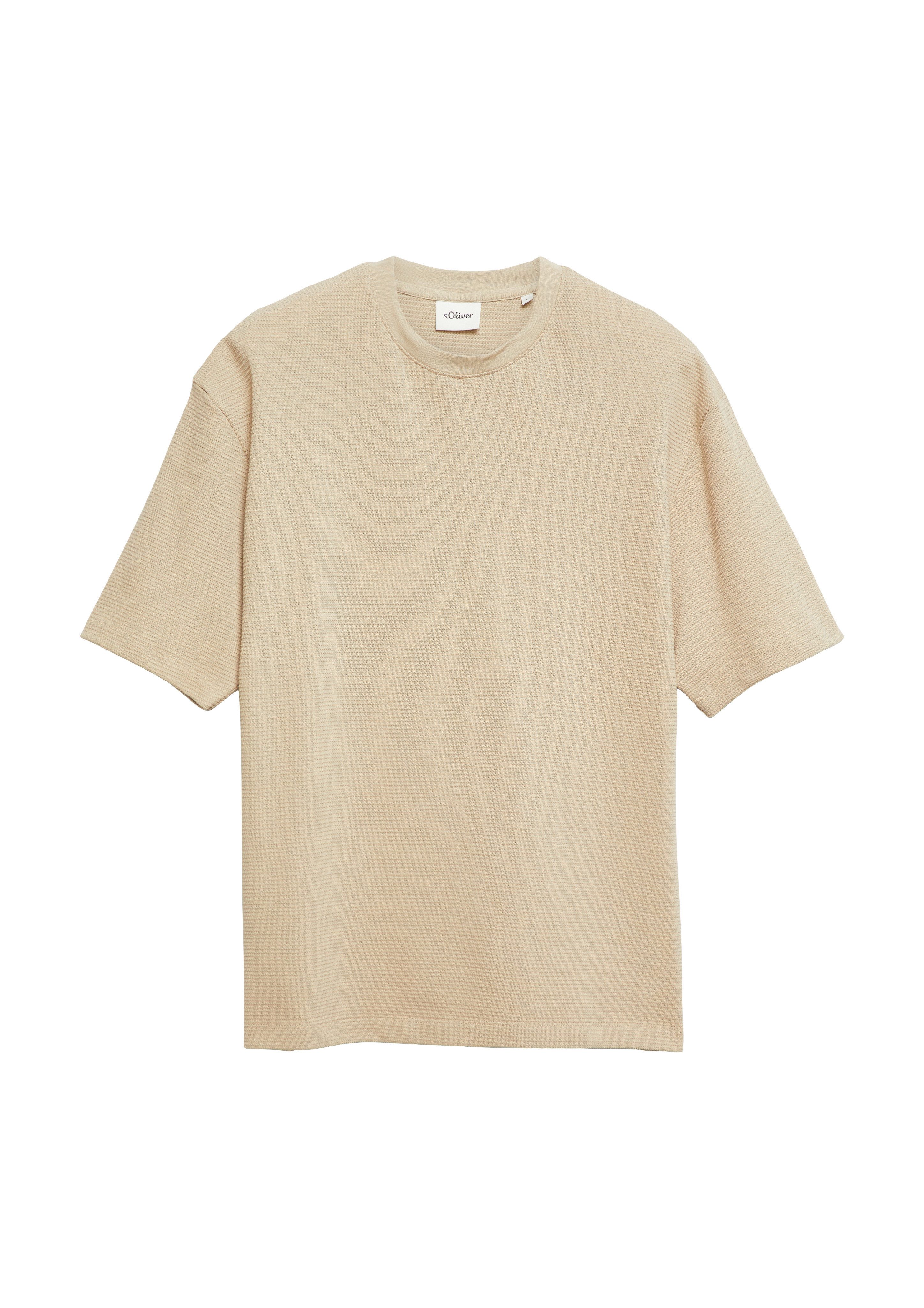 s.Oliver Kurzarmshirt Sommershirt in Struktur-Optik – Bild 3 von 5