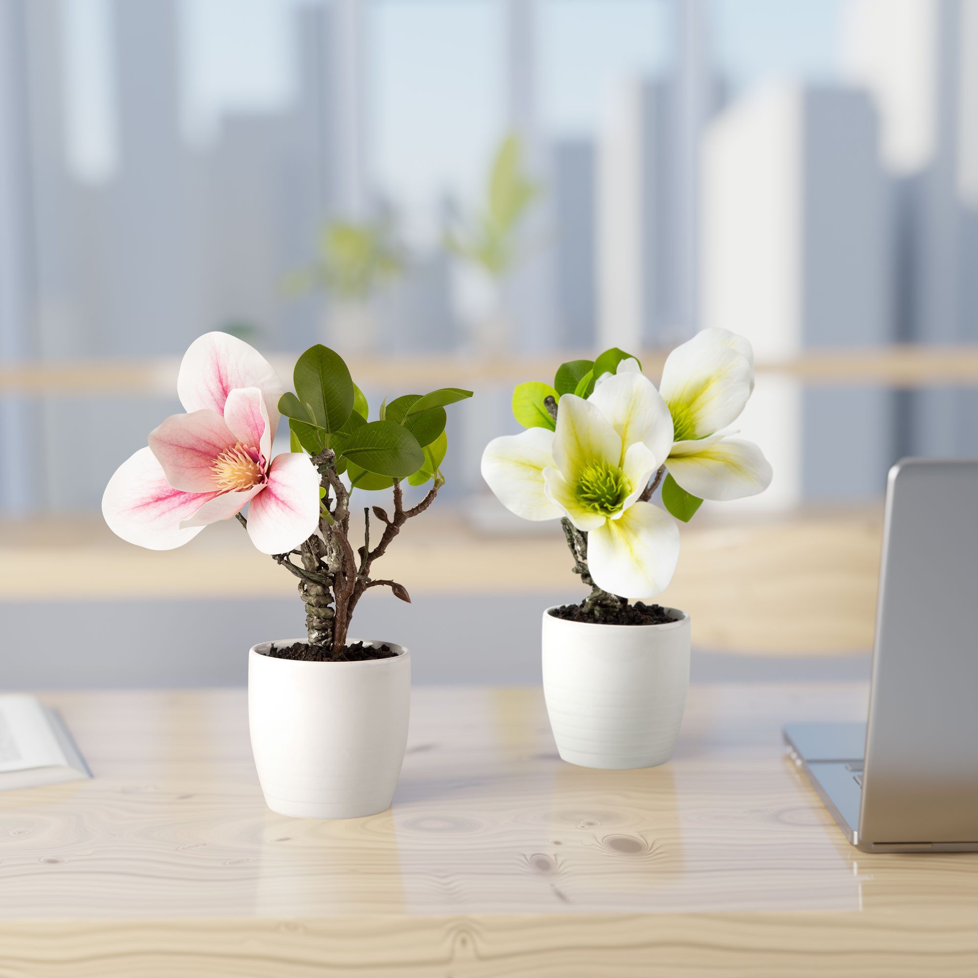 Kunstorchidee 3er Set künstliche Orchideen wie echt (35cm) in Hochglanz-Ker günstig online kaufen