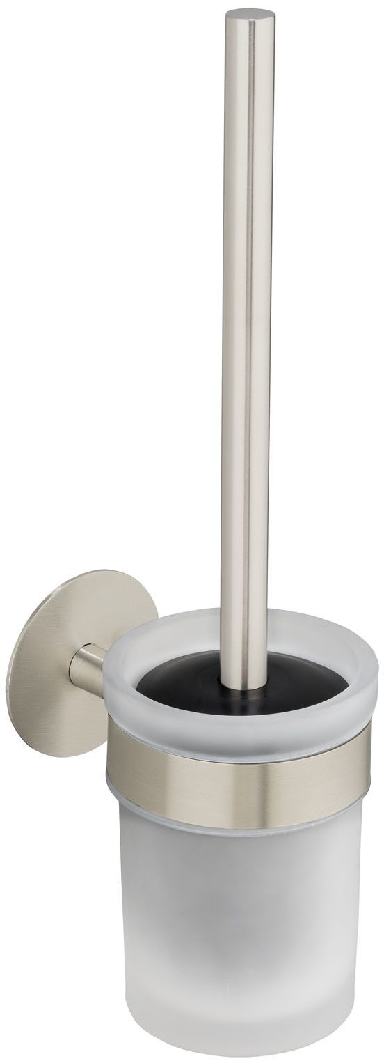 SCHÖNER WOHNEN-Kollektion WC-Garnitur »Meleto«, WC-Bürstenhalter aus Edelstahl mit Glaseinsatz, zum Kleben oder Bohren – Bild 4 von 4