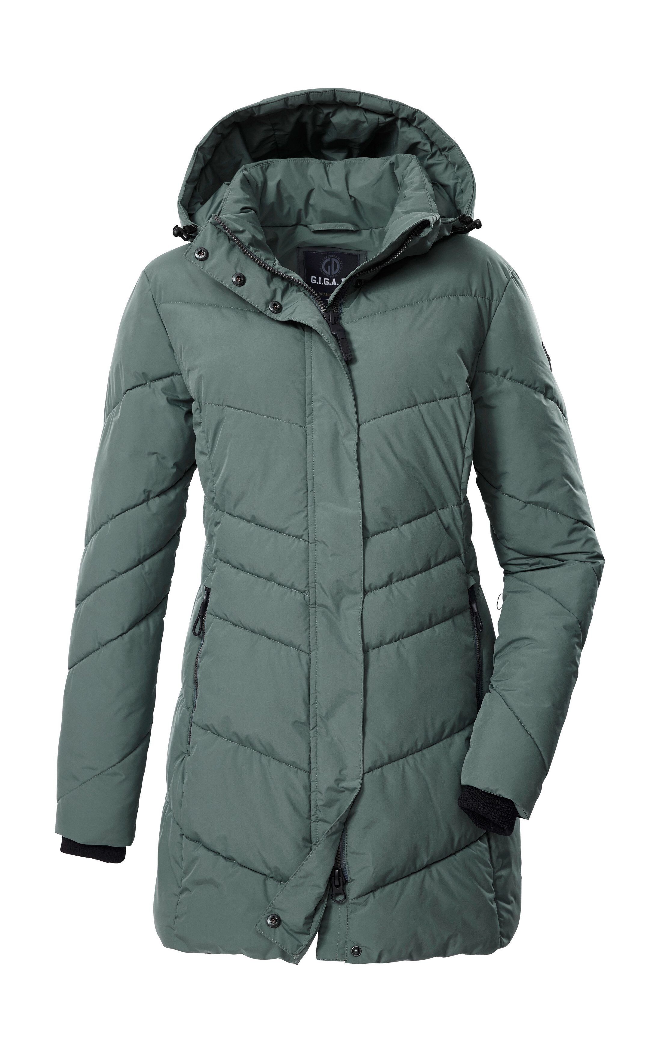 G.I.G.A. DX by killtec Steppmantel GW 60 WMN QLTD PRK Schmaler, wasserabweisender Damenparka mit abnehmbarer Kapuze