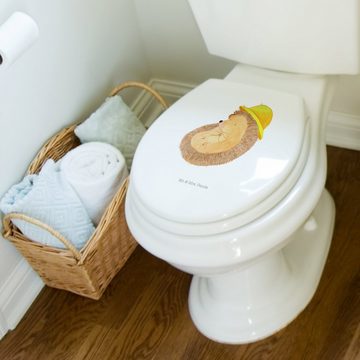 Mr. & Mrs. Panda WC-Sitz Igel Beten - Weiß - Geschenk, Klobrille, WC-Sitz, Tiermotive, Toilett (1-St), UV-beständiger Druck