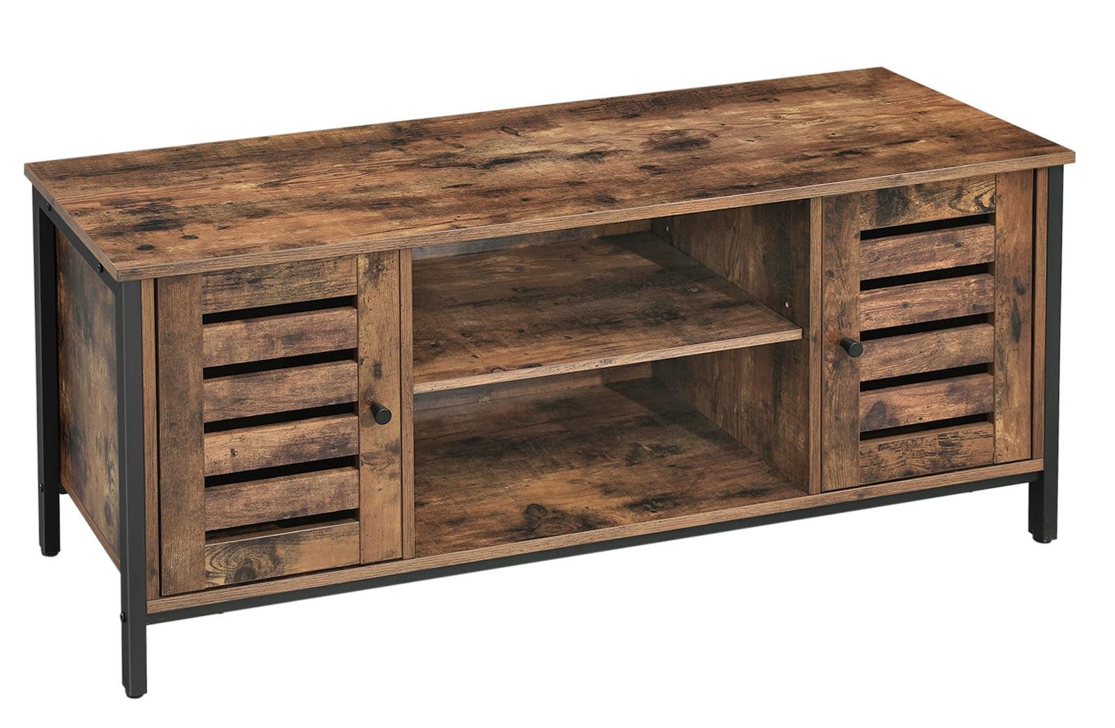 VASAGLE Lowboard TV-Schrank, 2 Schränken und 2 Regalebenen, Breite 110cm günstig online kaufen