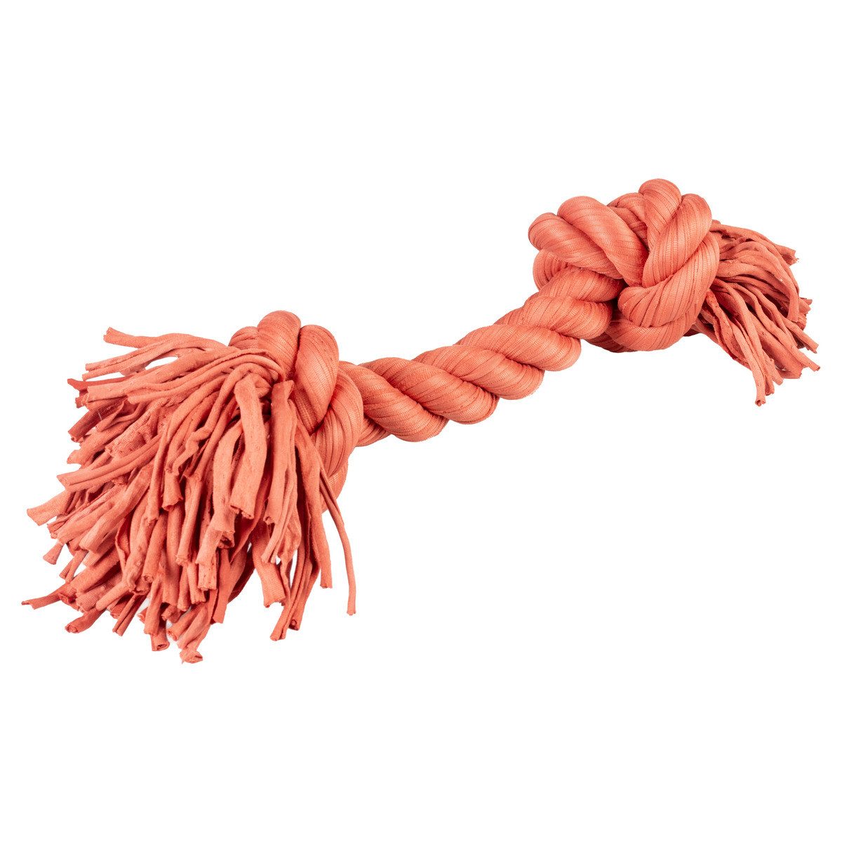 DUVO+ Tiertau Baumwollseil mit 2 Knoten rot