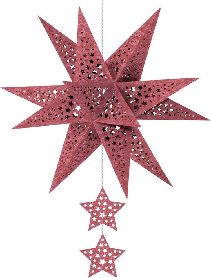Thumbnail - Ursus - Ludwig Bähr Bastelfilz Bastelset Modena-Stern Stars 230g/qm A4 weinrot