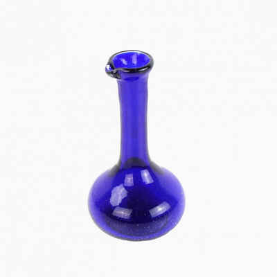 mitienda Dekovase Karaffe blau 22cm, mundgeblasenes Glas
