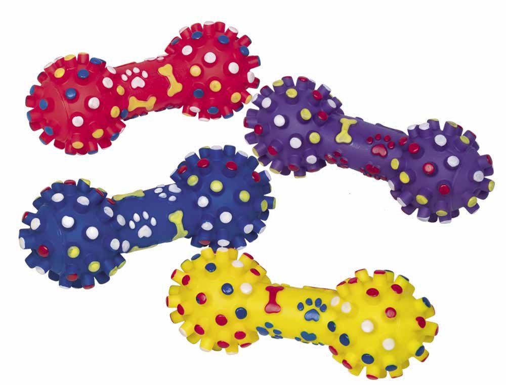 Nobby Hundepfeife Nobby Vinyl Hantel Pfote und Knochen