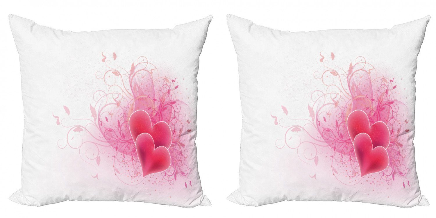 Romantisch Stück), Blumenarrangements Romantik Accent Abakuhaus Modern (2 Digitaldruck, Kissenbezüge Doppelseitiger