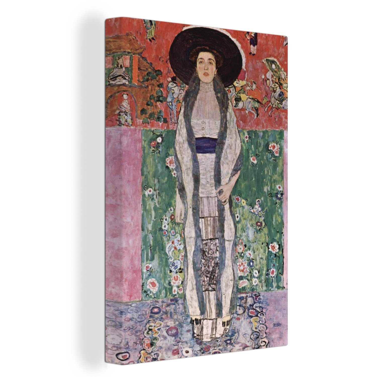OneMillionCanvasses® Leinwandbild Adele Bloch-Bauer II - Gemälde von Gustav Klimt, (1 St), Leinwandbild fertig bespannt inkl. Zackenaufhänger, Gemälde, 20x30 cm