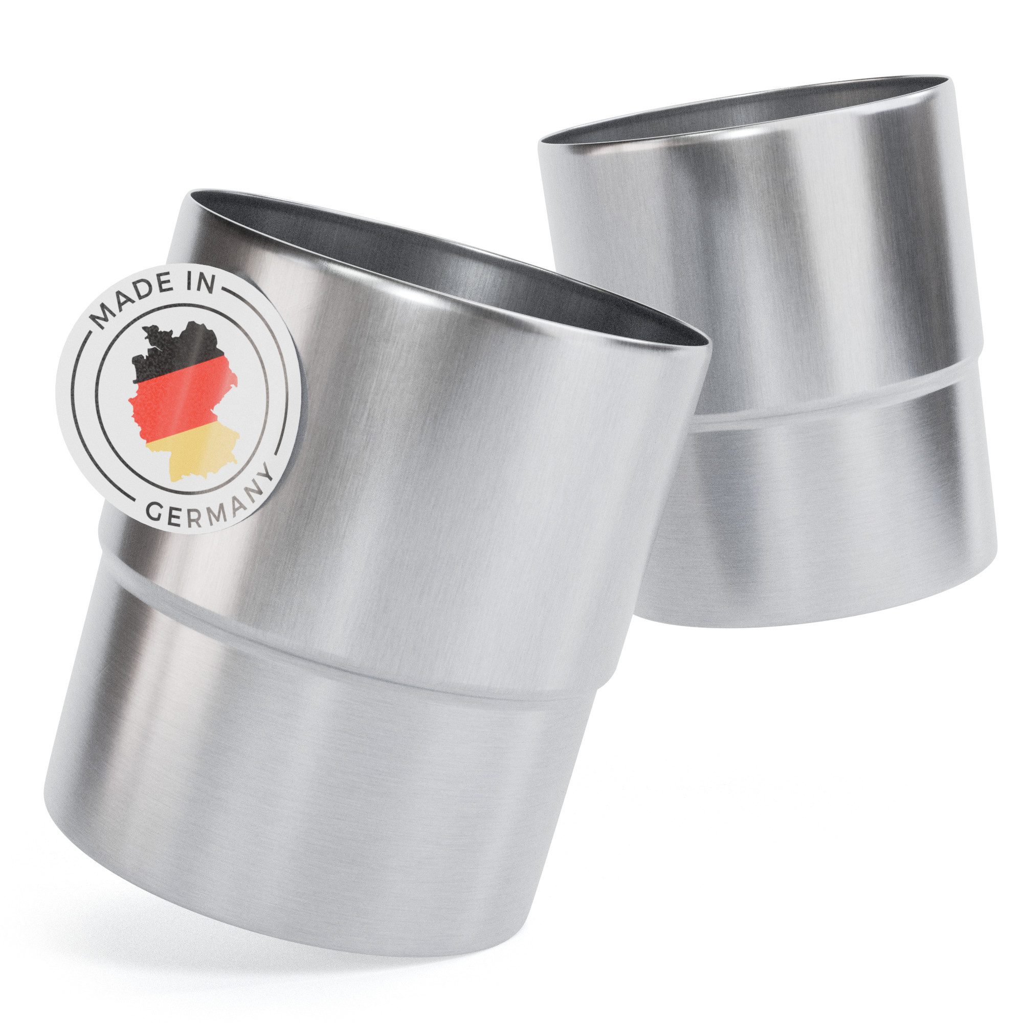 greate. Regenfallrohr 2x Fallrohr Adapter 100 mm Titan Zink - Steckmuffe Ablaufrohrverbinder, (2-tlg), Made in Germany