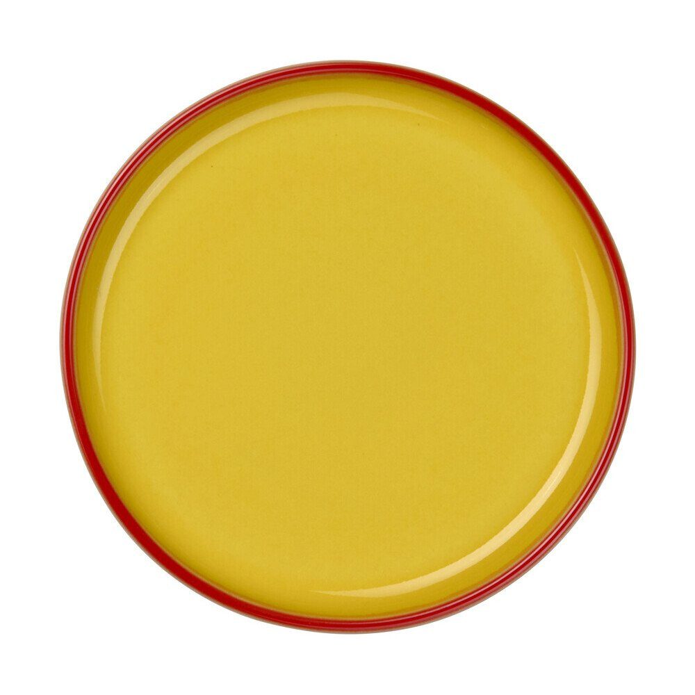 ASA SELECTION Frühstücksteller Teller 14 cm Tapero & Ti amo viva Amarillo, (1 St), Steinzeug, mikrow.- & spülm.sicher, glasiert, mehrfarbig