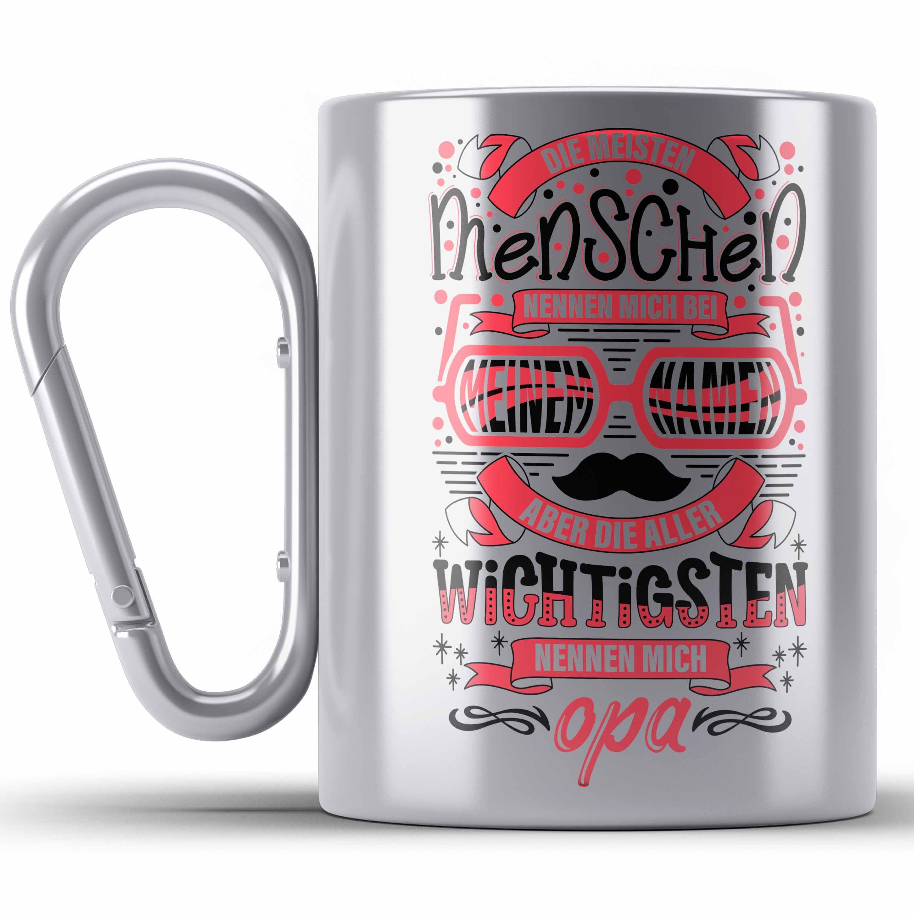 Trendation Thermotasse Opa Edelstahl Tasse Geschenk von Enkel Enkelin Bester Opa Der Welt Ede