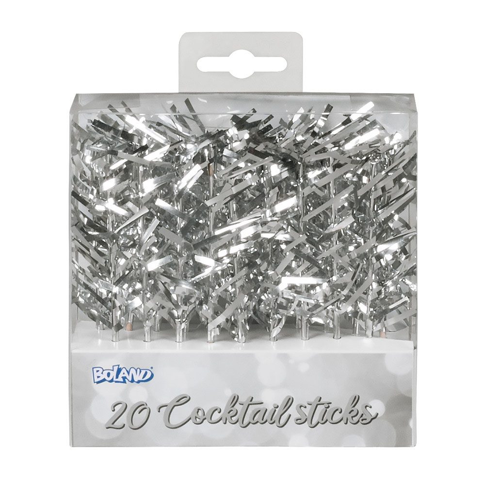 Boland Зубная нить 20 Cocktail-Spiesser - 10 cm, Silber