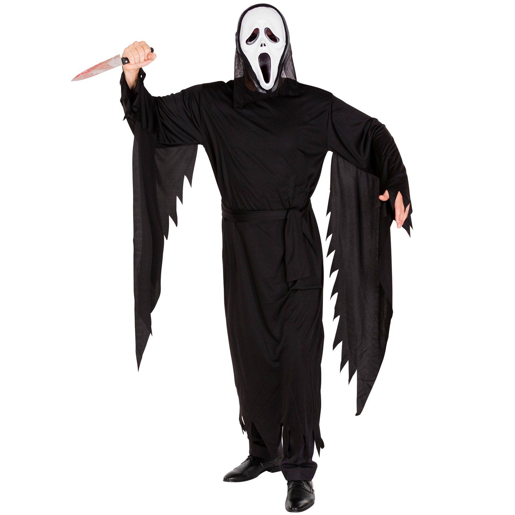 dressforfun Kostüm Herrenkostüm Schrei Halloween, Ganzkörperkostüm