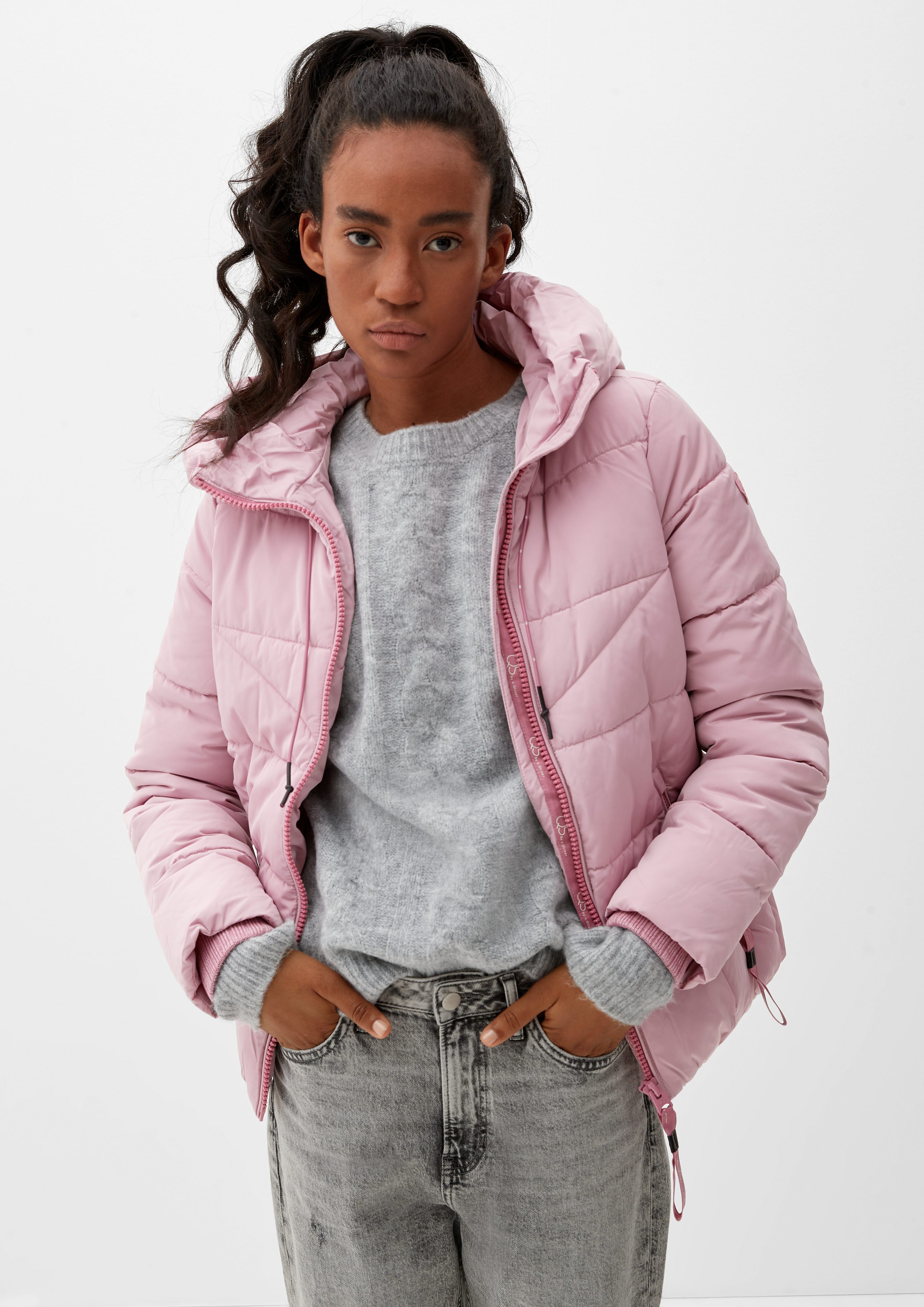 Outdoorjacke Steppjacke mit Kapuze