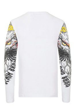 Cipo & Baxx Langarmshirt mit coolem Adler-Print