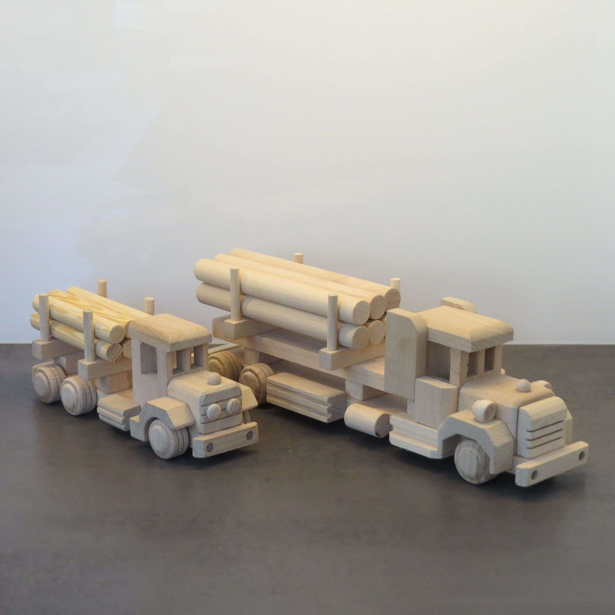 Holzprodukte Spielzeug-LKW LKW Holztransporter Laster Oldtimer Lastwagen Truck Auto Holz groß