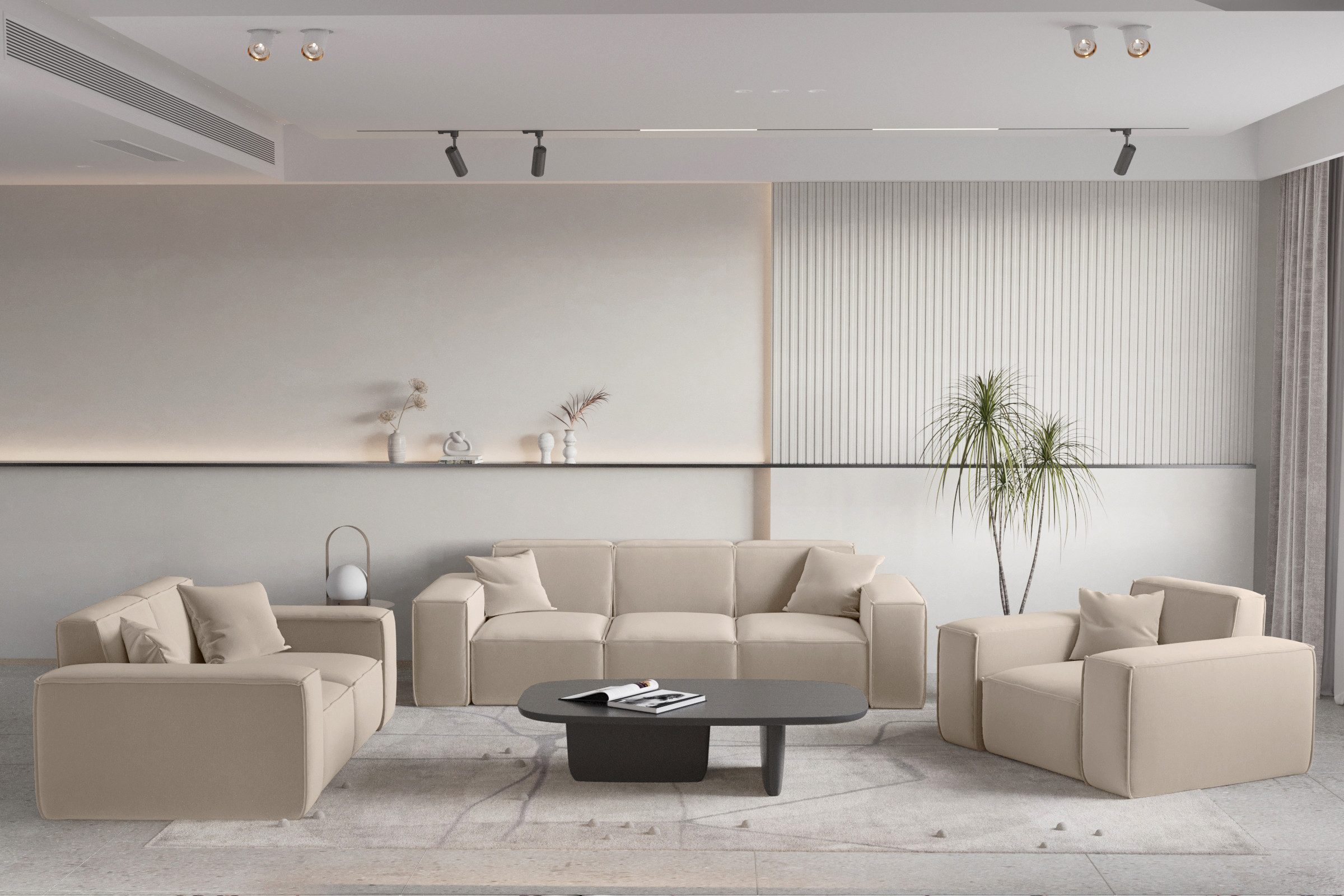 Fun Möbel Polstergarnitur Sofaset Designersofa CELES günstig online kaufen